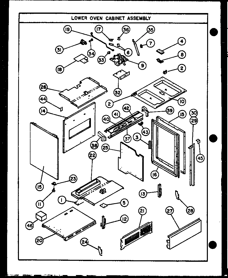 03 - LOWER OVEN CABINET ASSY