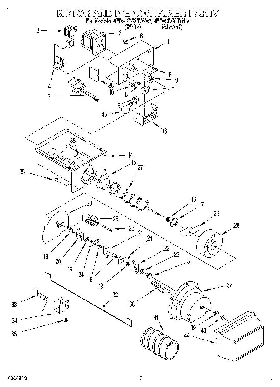 05 - MOTOR AND ICE CONTAINER