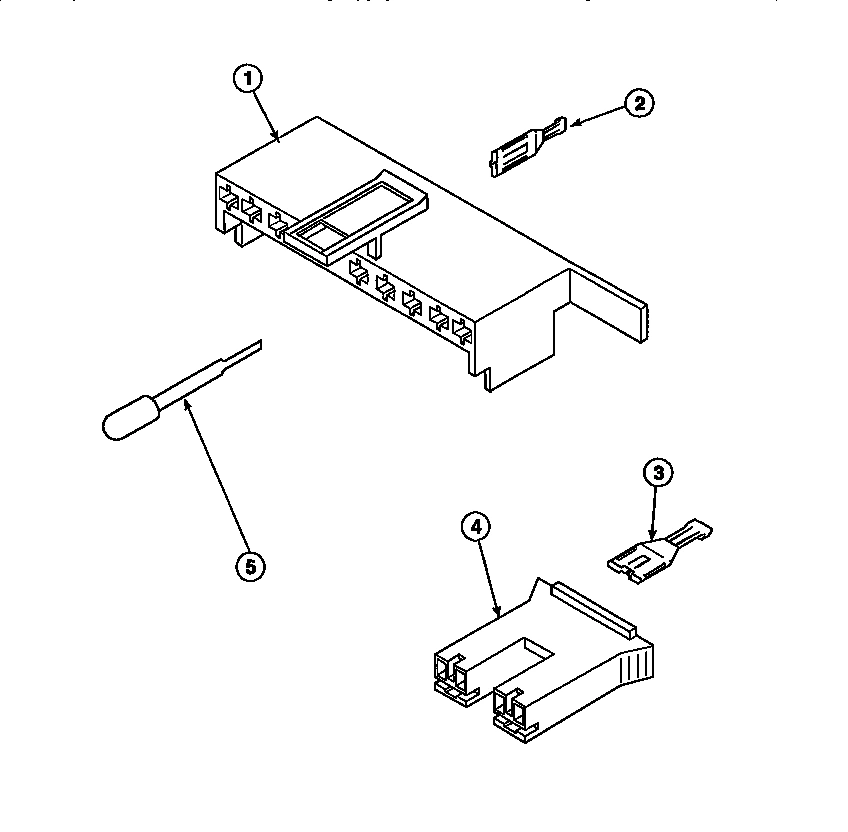 14 - MIXING VALVE & MOTOR CONN BLOCKS, TERM