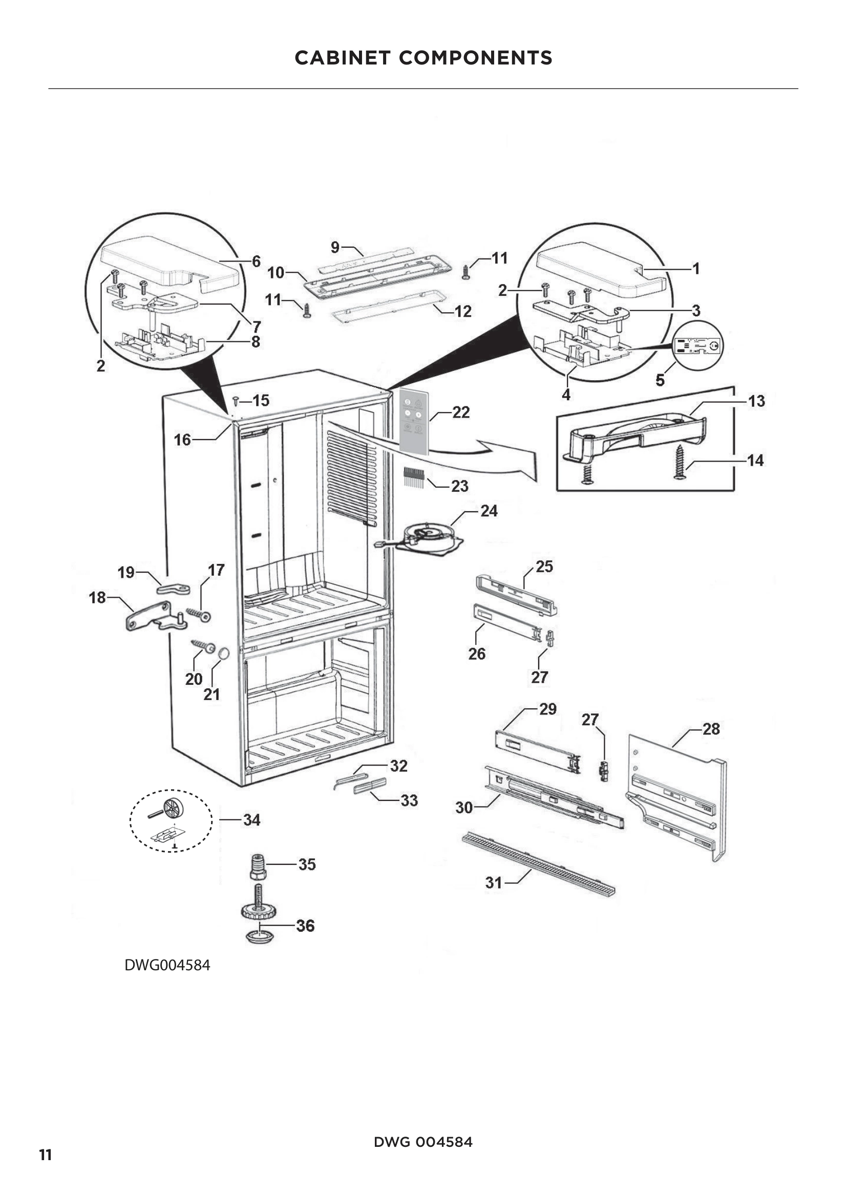 CABINET COMPONENTS