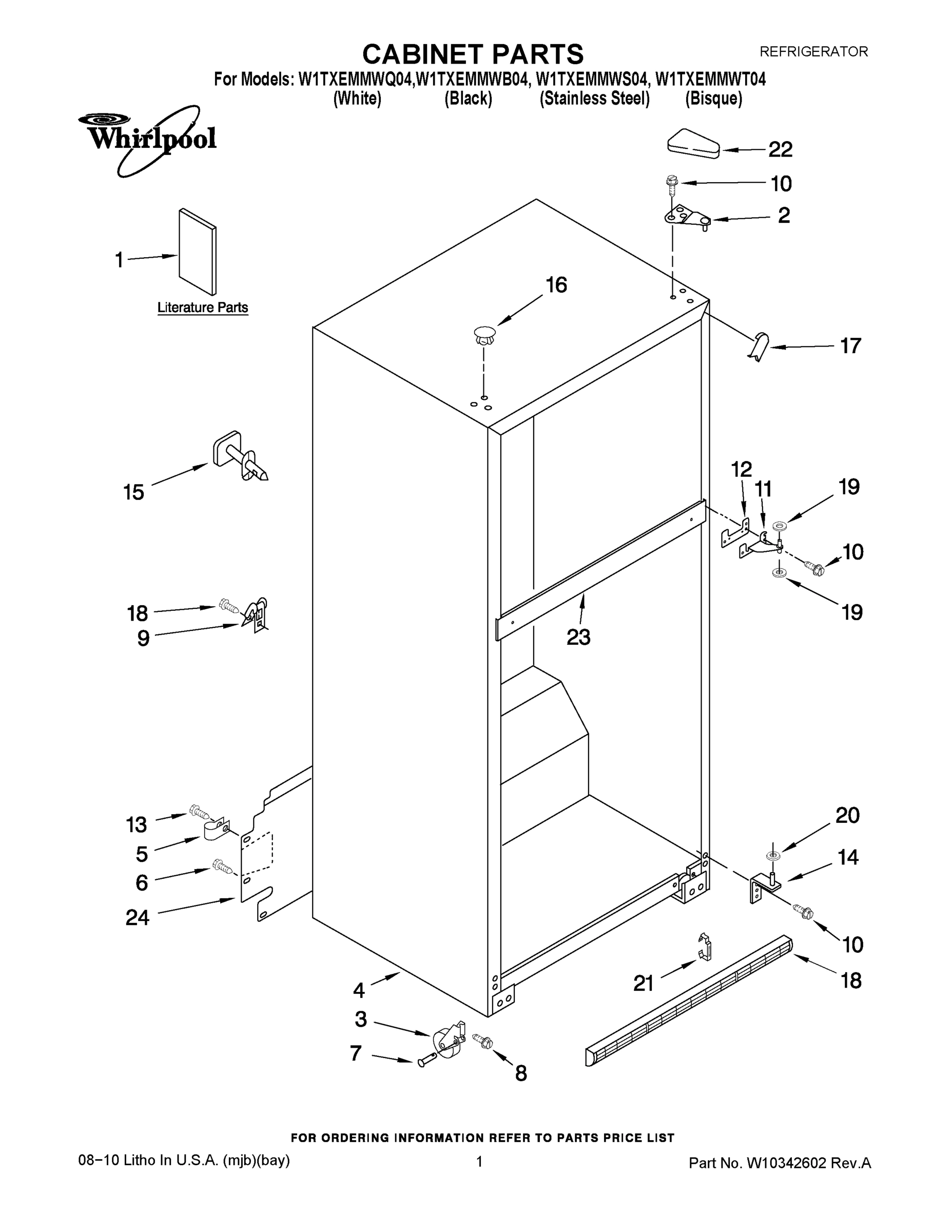 01 - CABINET PARTS