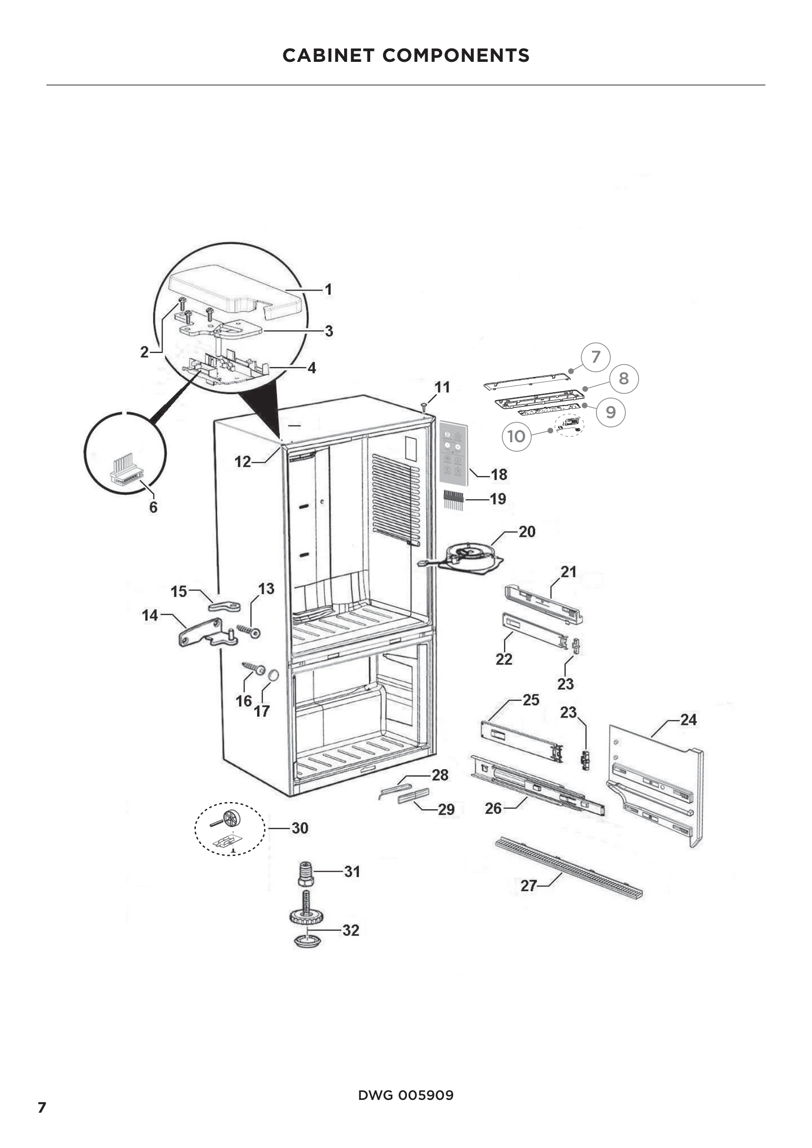 CABINET COMPONENTS