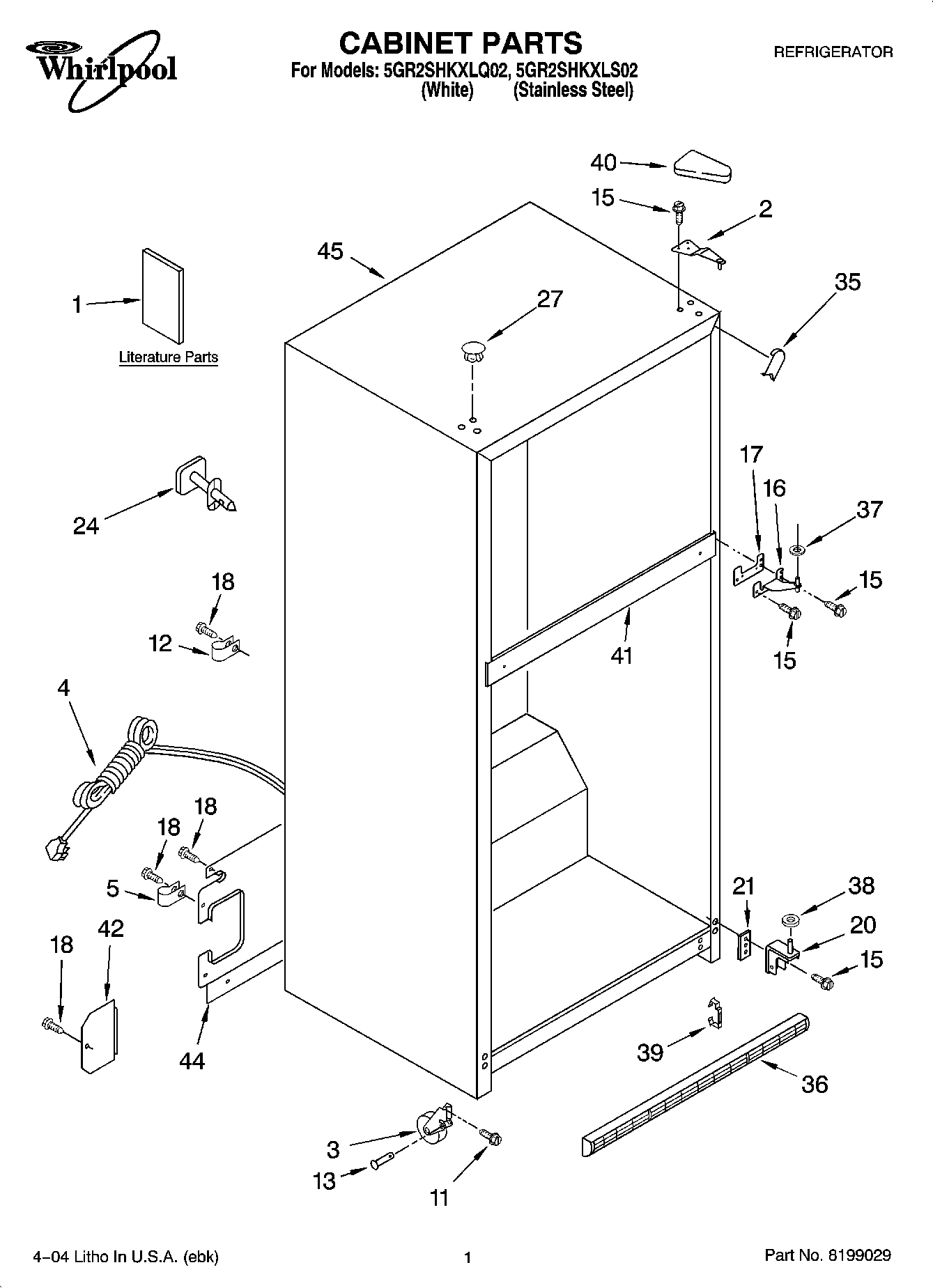 01 - CABINET PARTS