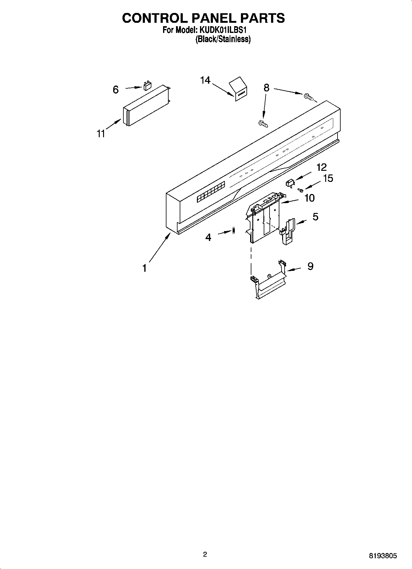 02 - CONTROL PANEL PARTS