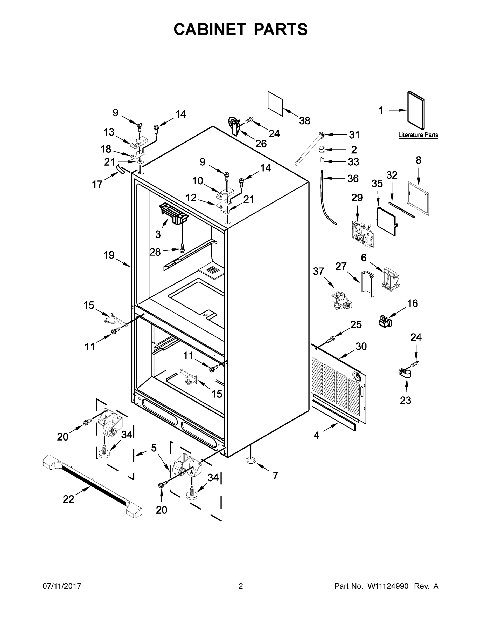02 - CABINET PARTS