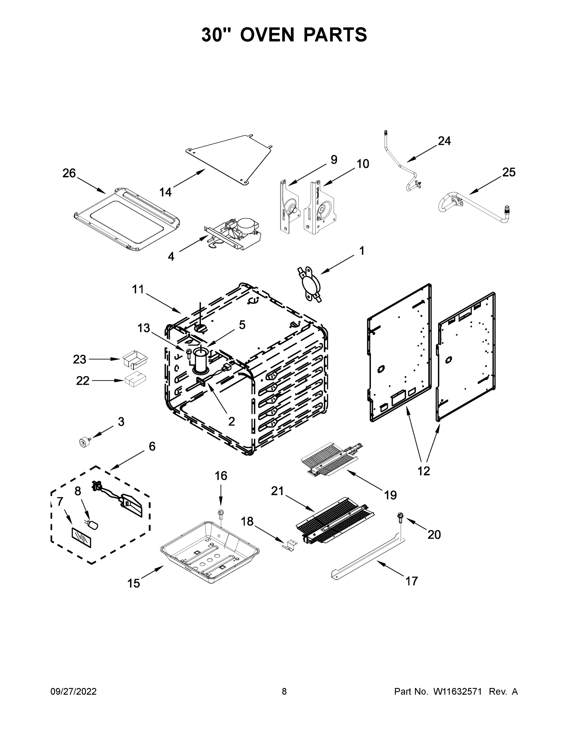 05 - 30" OVEN PARTS