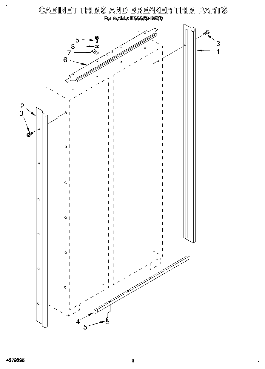 02 - CABINET TRIMS AND BREAKER TRIM