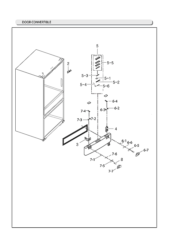 CONVERTIBLE DOOR PARTS