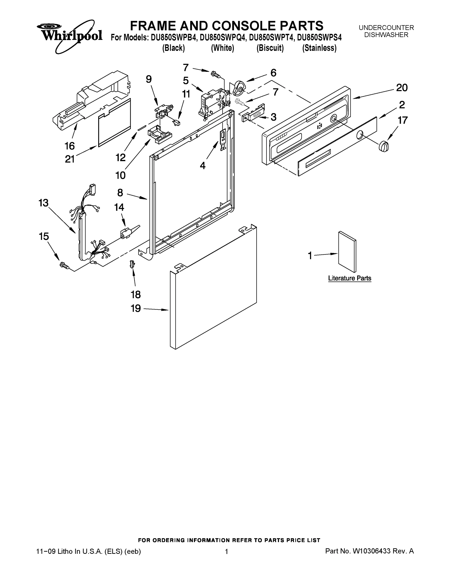 01 - FRAME AND CONSOLE PARTS