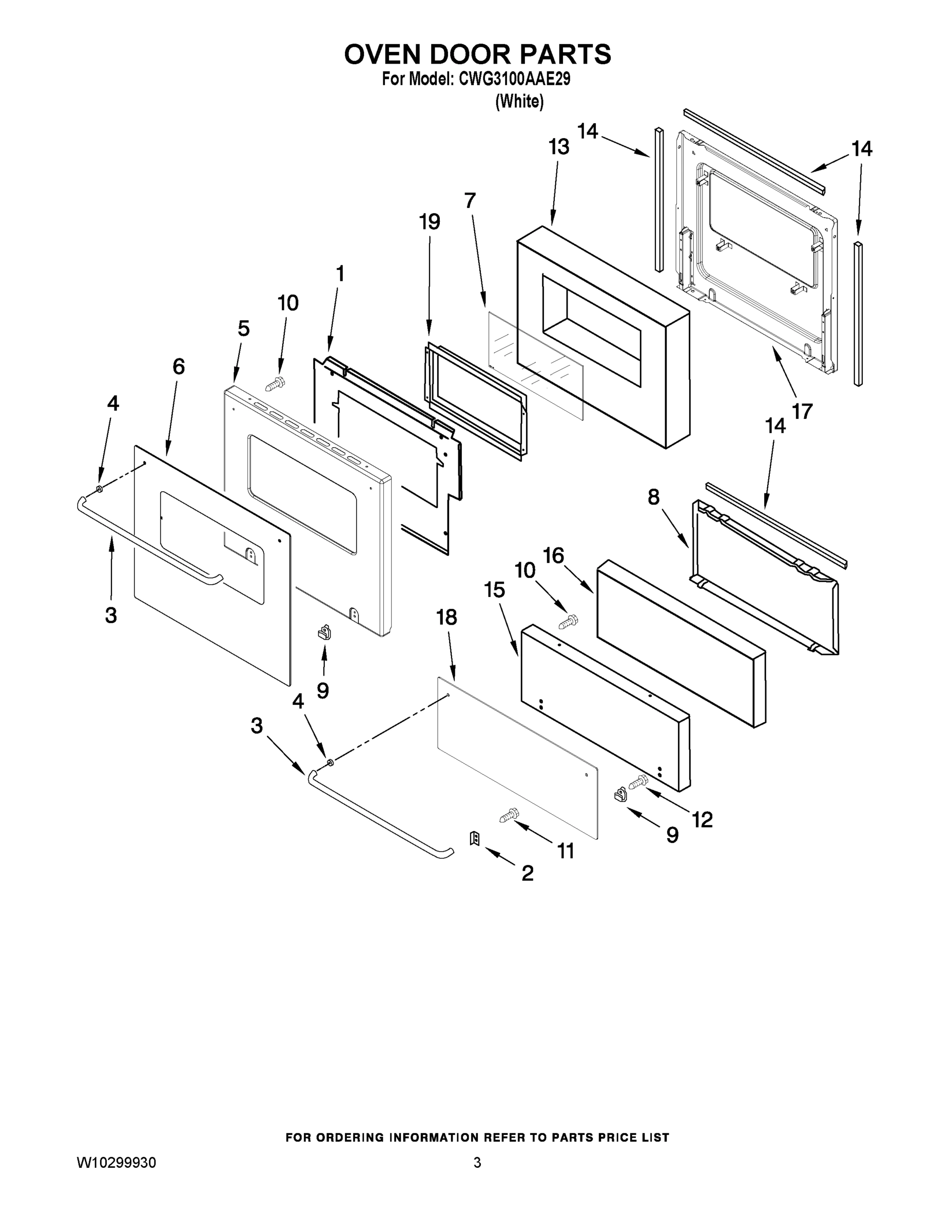 02 - OVEN DOOR PARTS