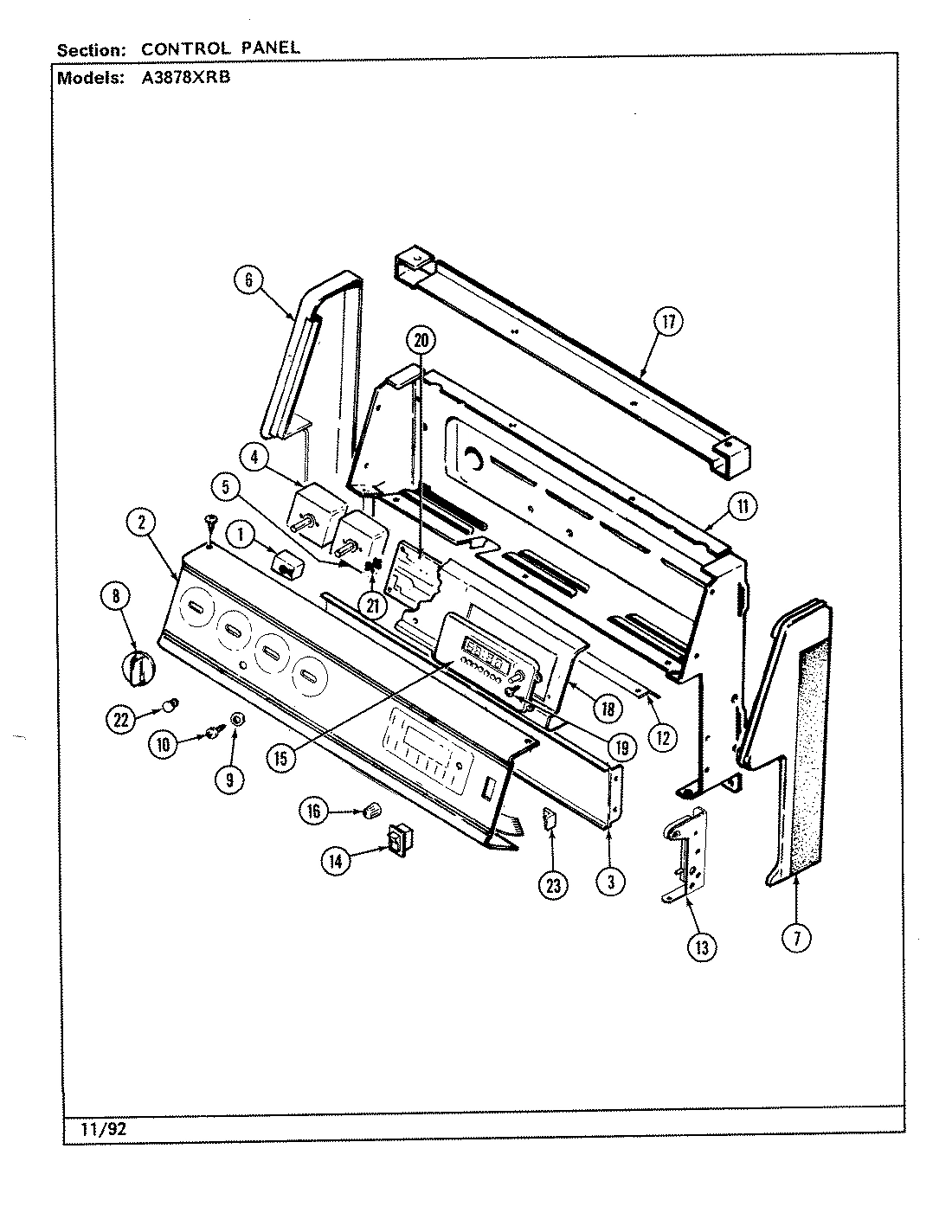 03 - CONTROL PANEL (A3878XRB)