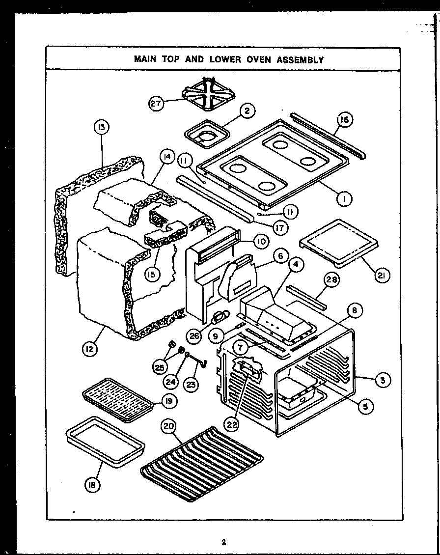 06 - MAIN TOP/LOWER OVEN ASSY