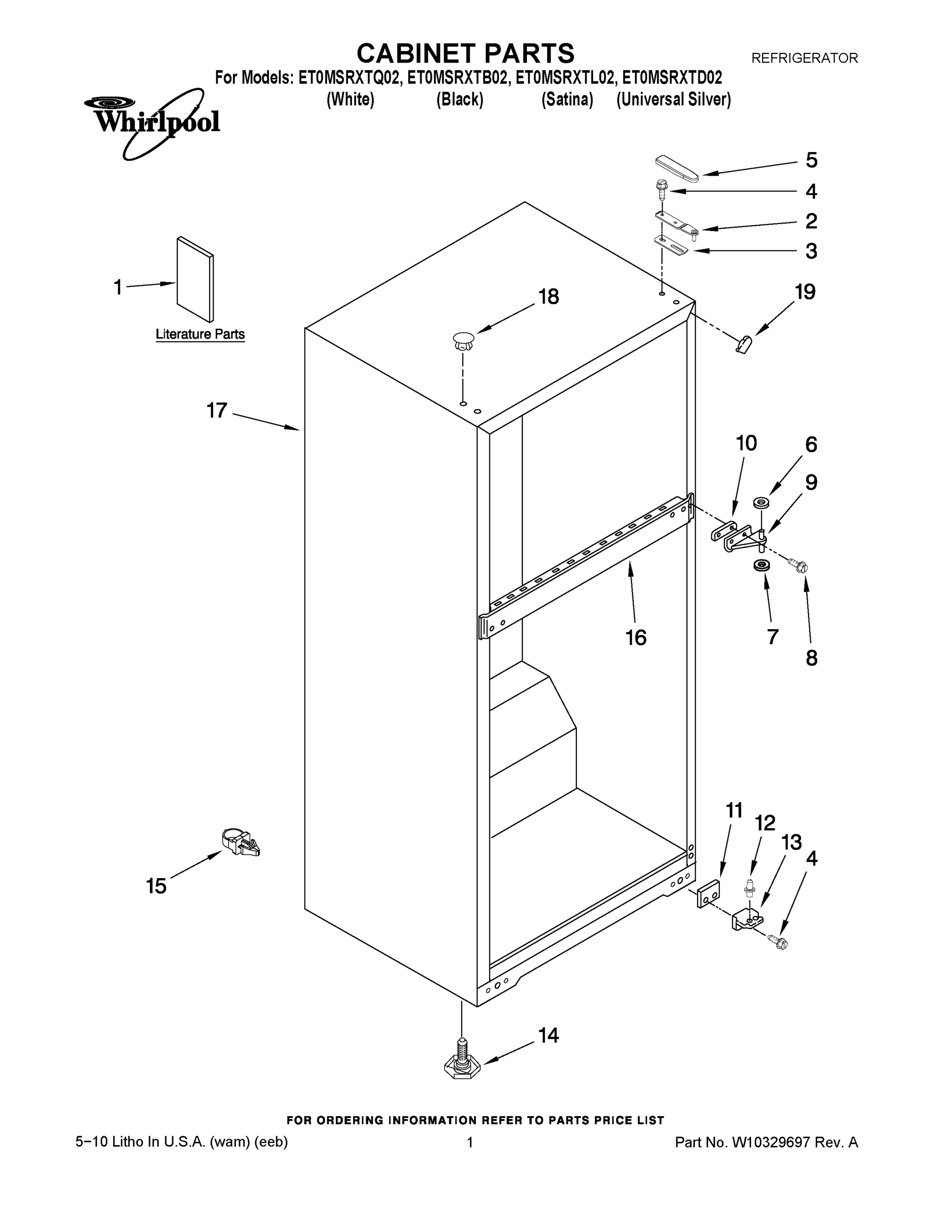 01 - CABINET PARTS