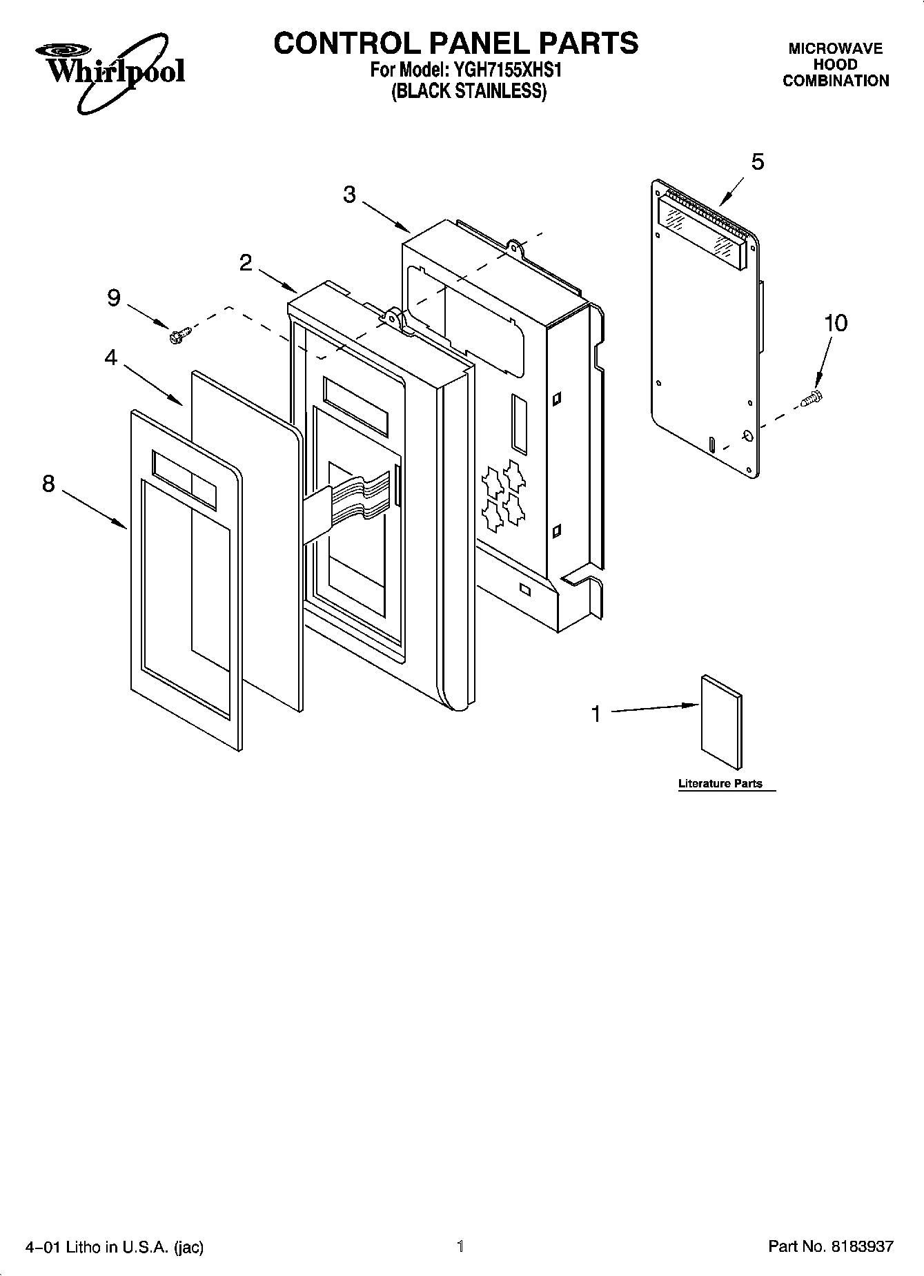 01 - CONTROL PANEL PARTS