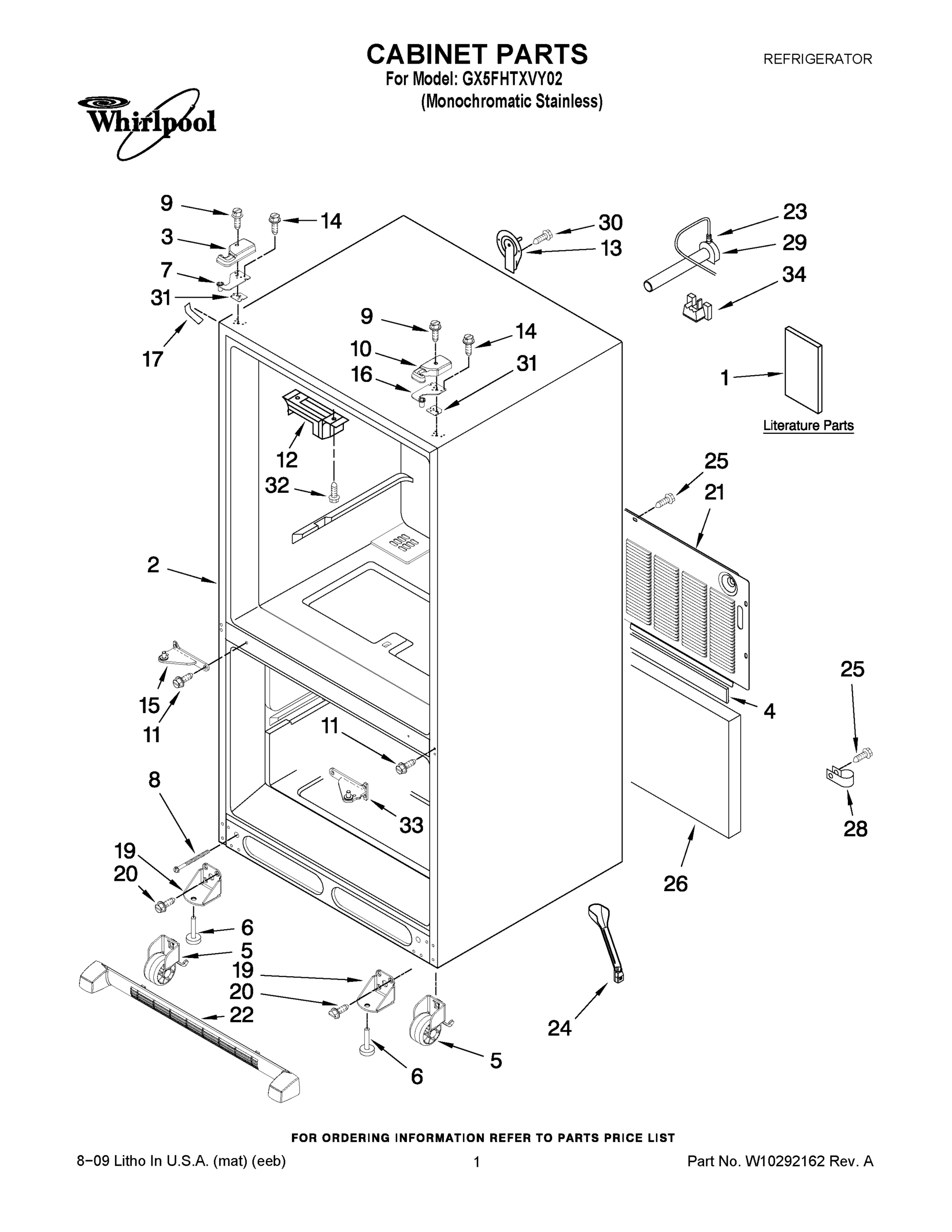 01 - CABINET PARTS