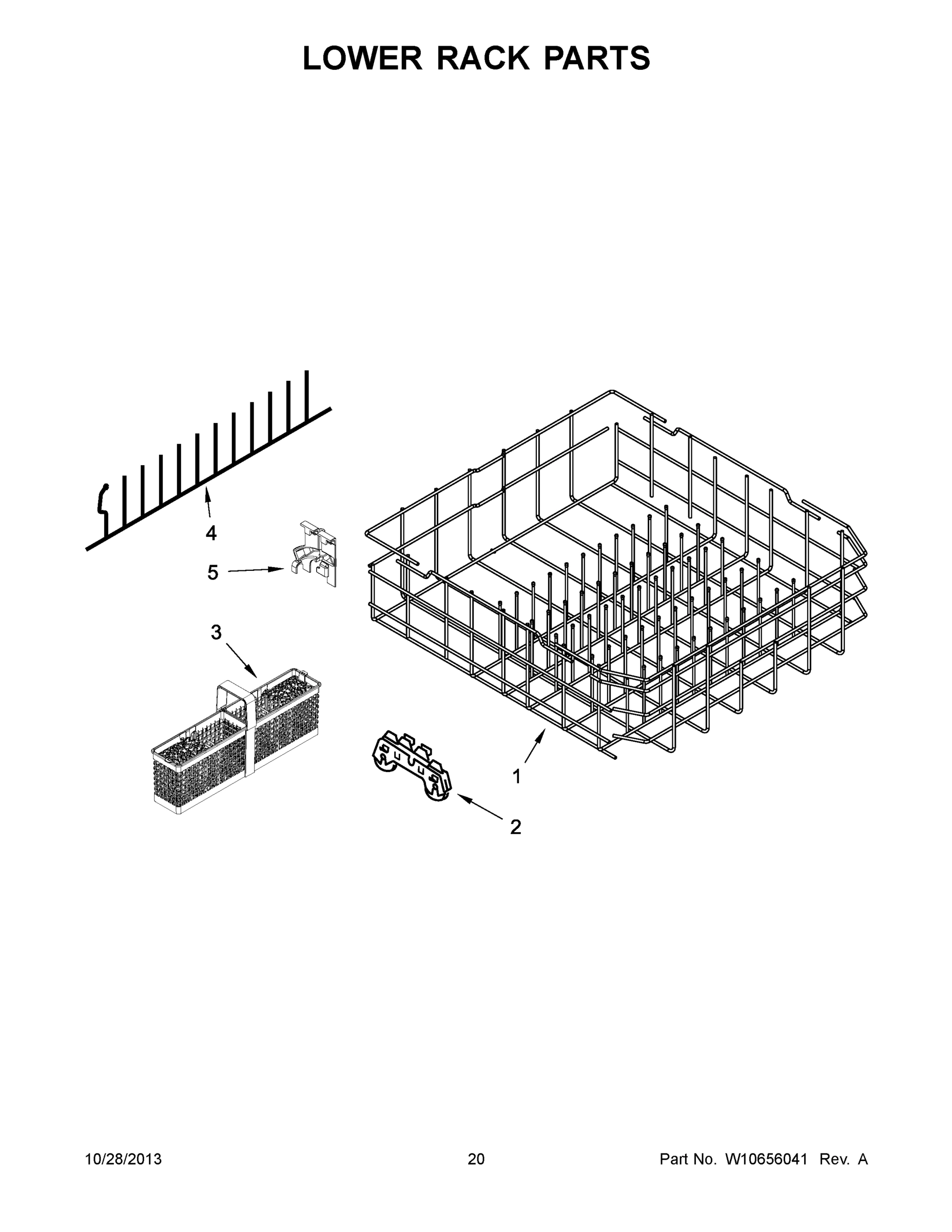 11 - LOWER RACK PARTS