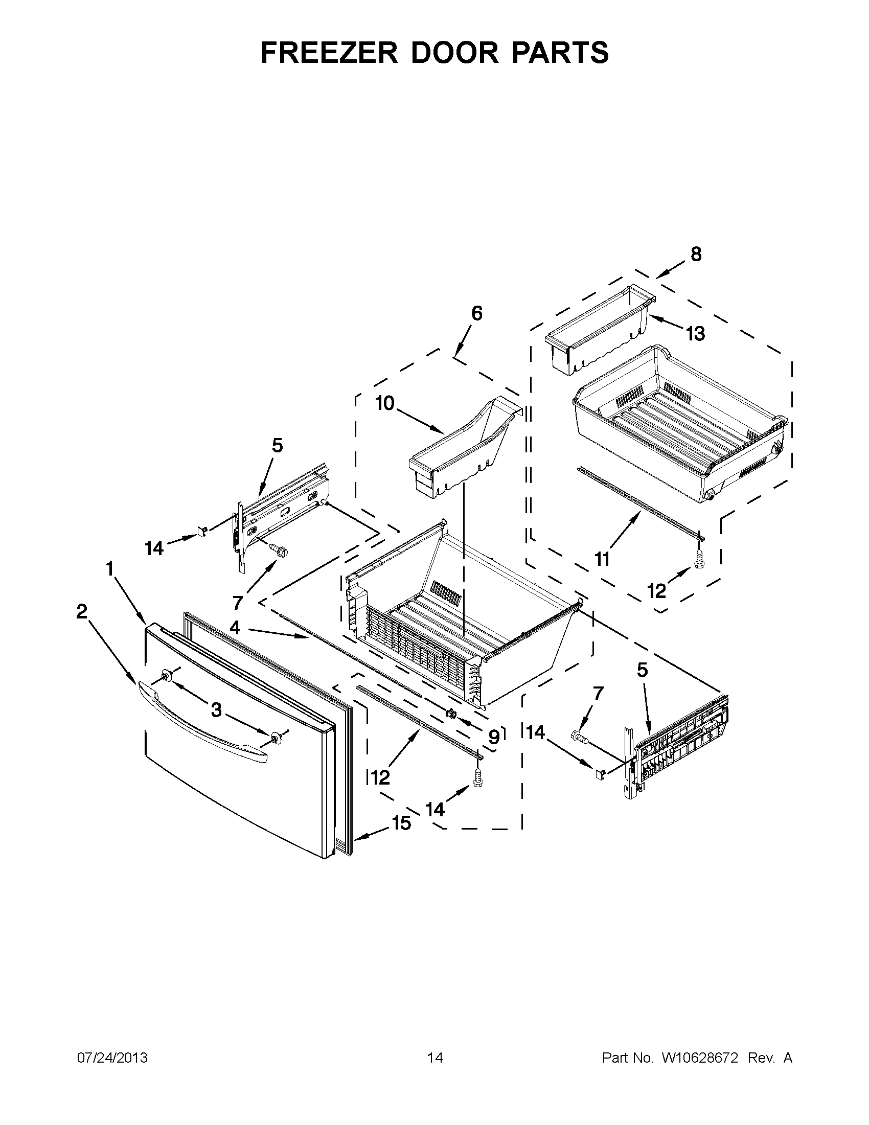 07 - FREEZER DOOR PARTS
