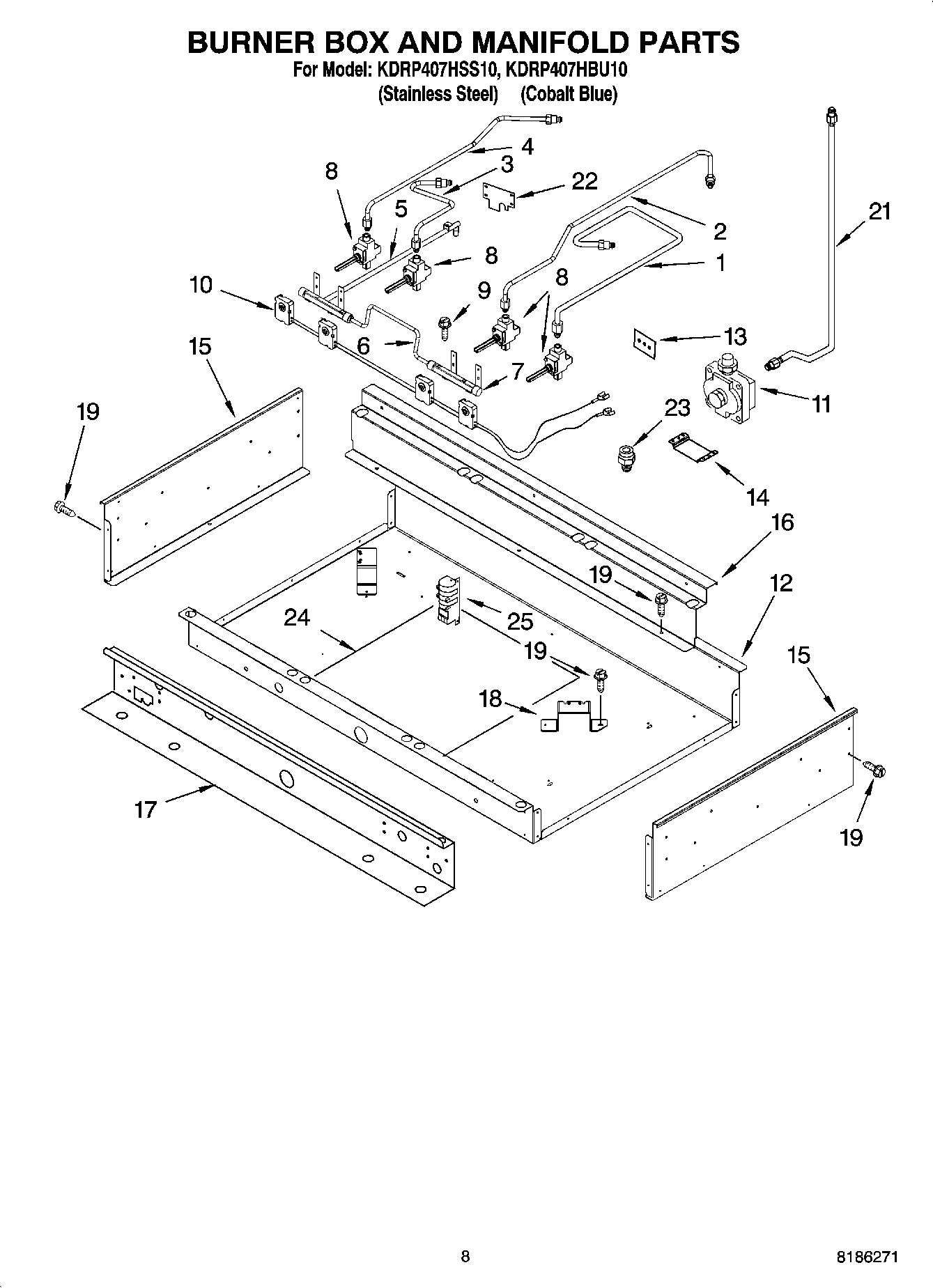 07 - BURNER BOX AND MANIFOLD PARTS