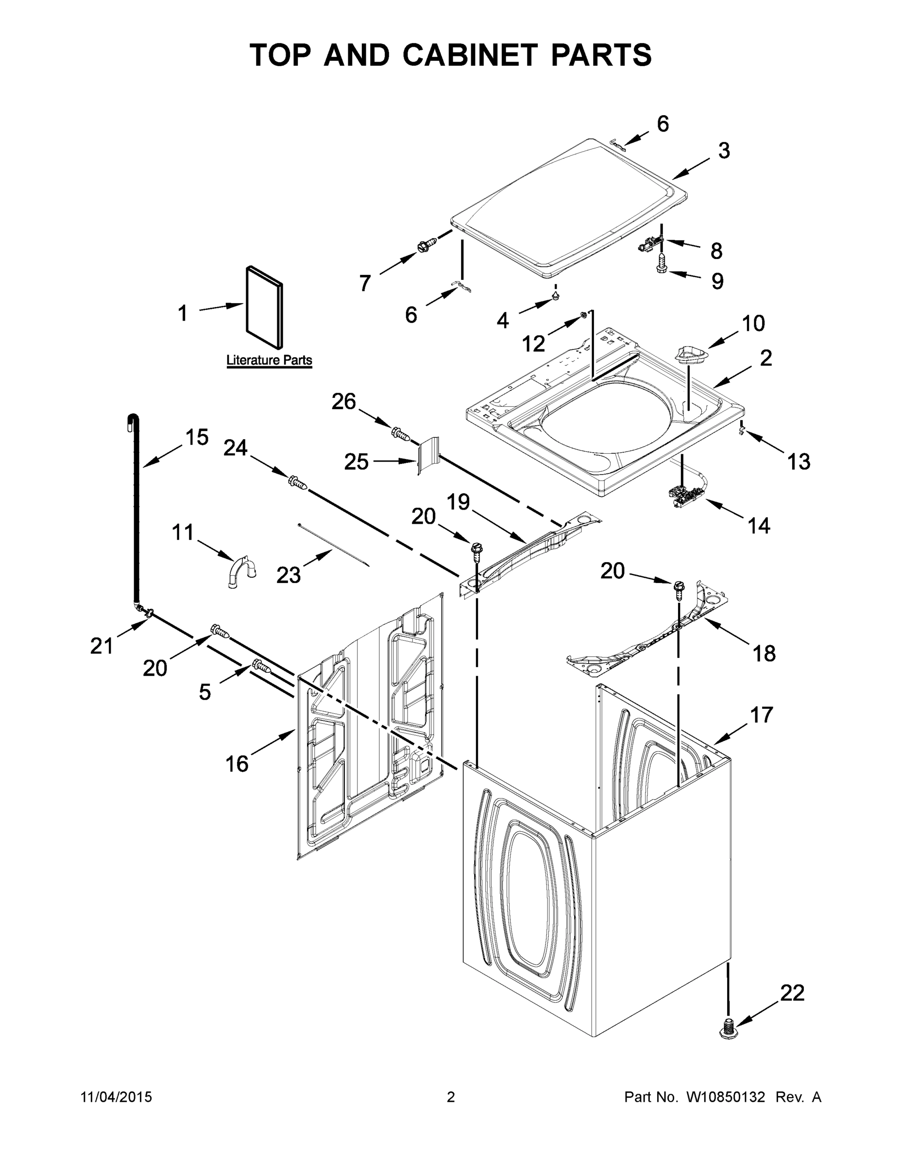 02 - TOP AND CABINET PARTS