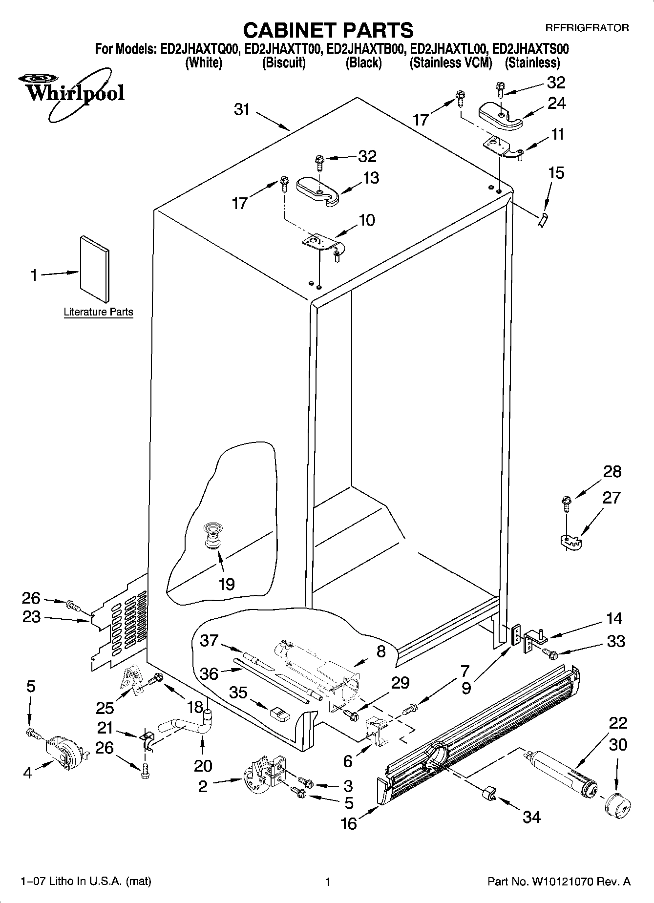 01 - CABINET PARTS