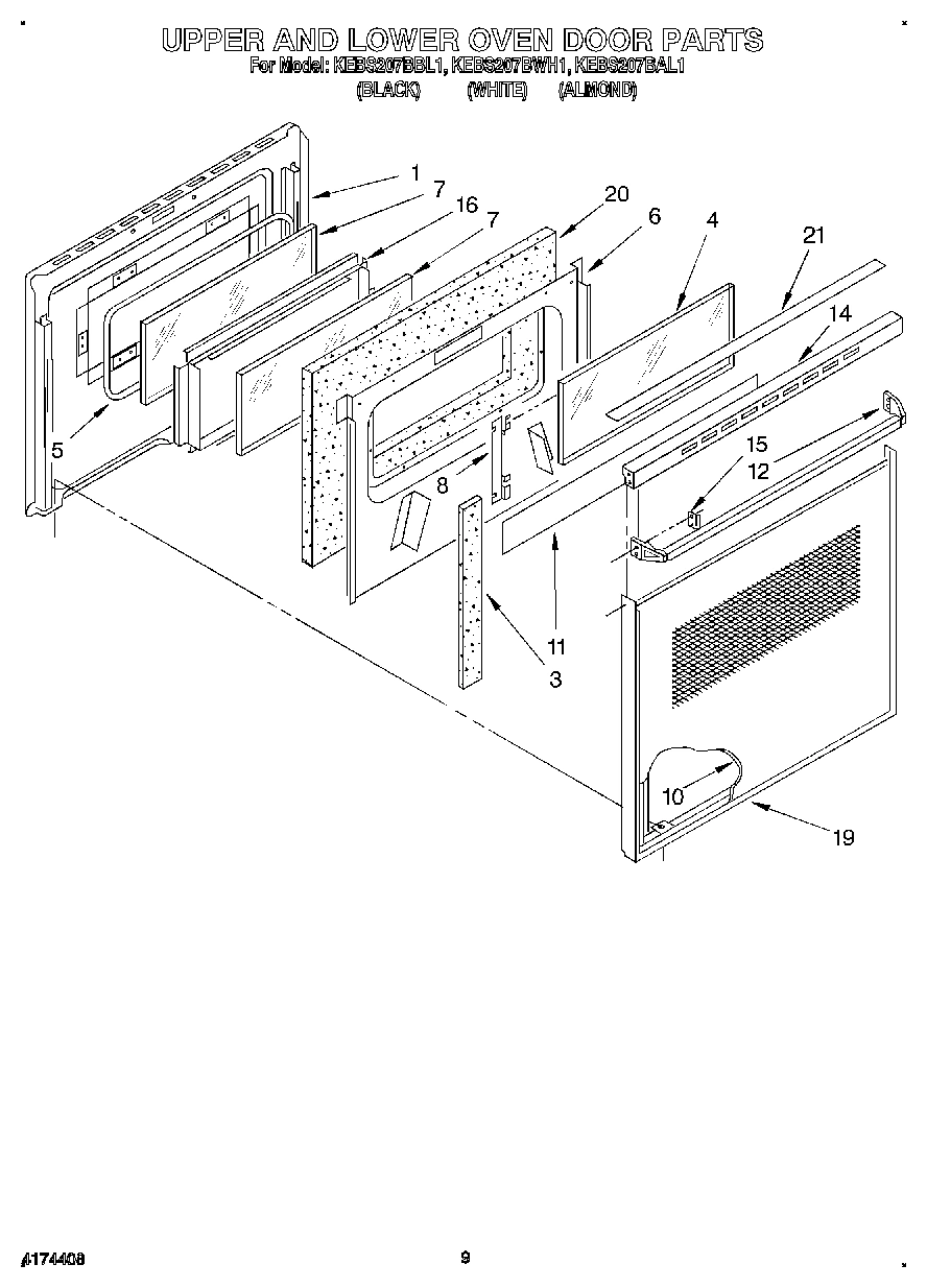 06 - UPPER AND LOWER OVEN DOOR