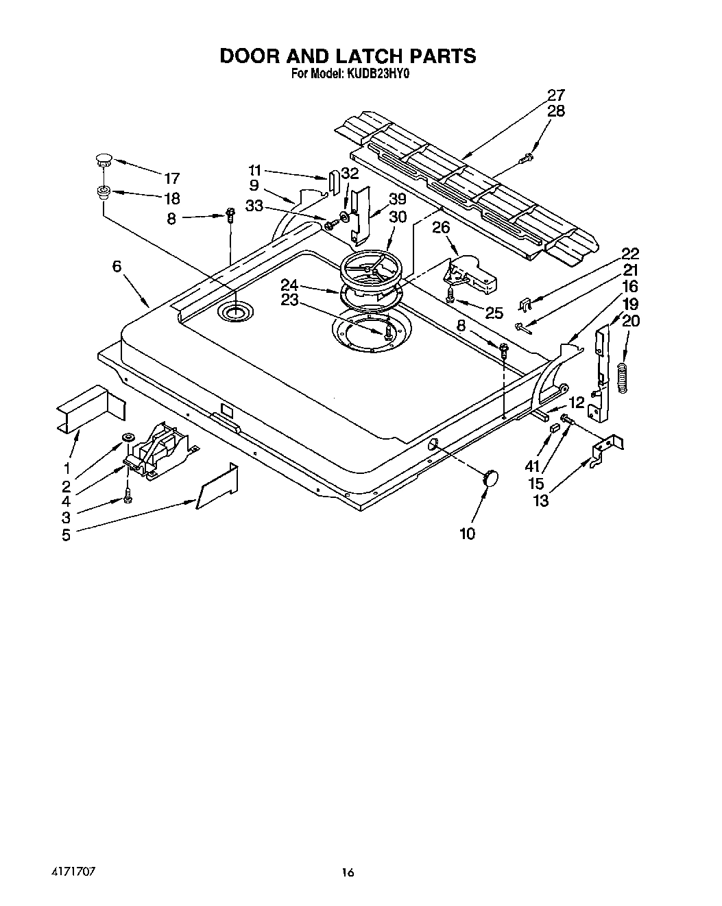 13 - DOOR AND LATCH