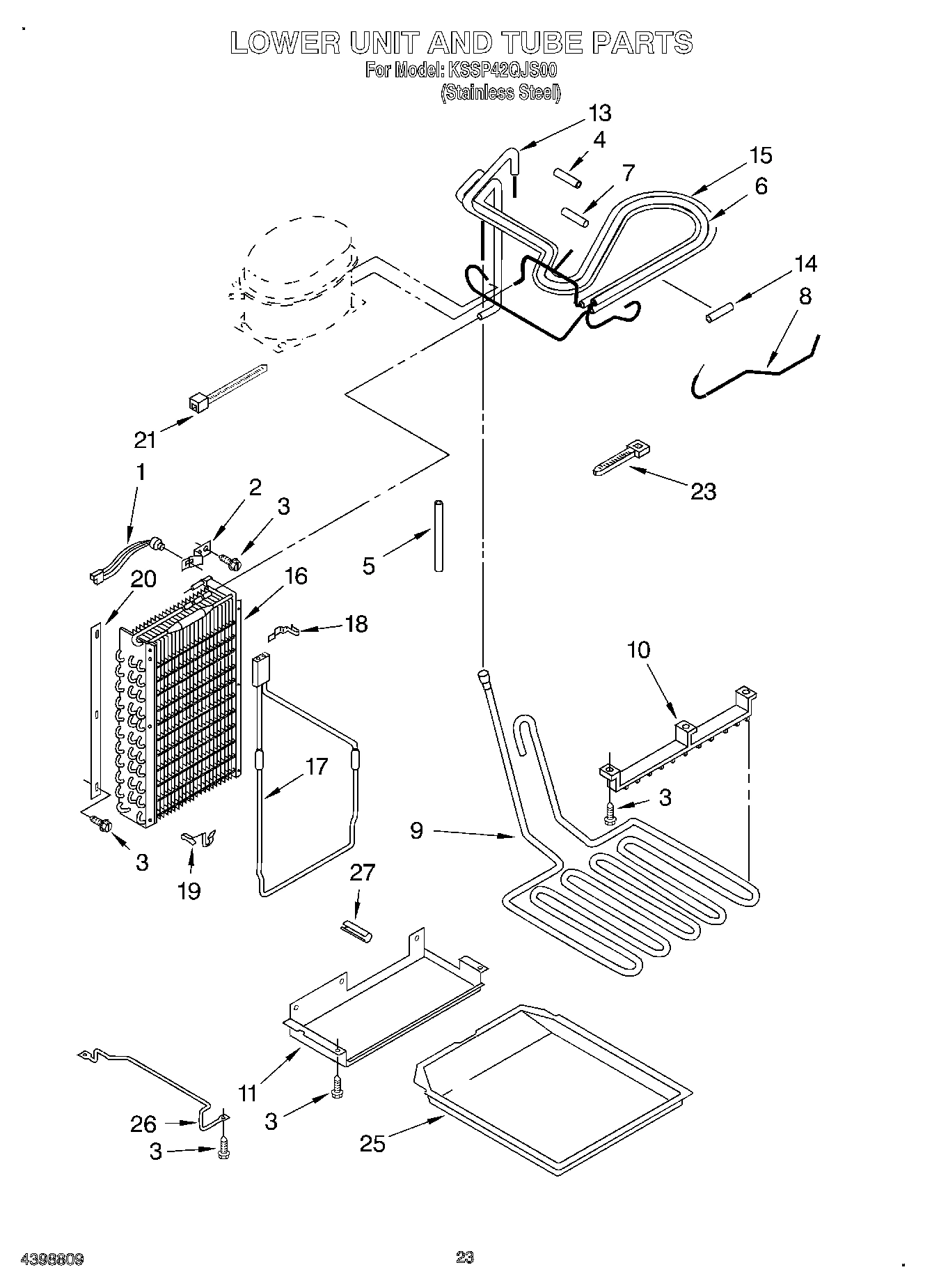 15 - LOWER UNIT AND TUBE