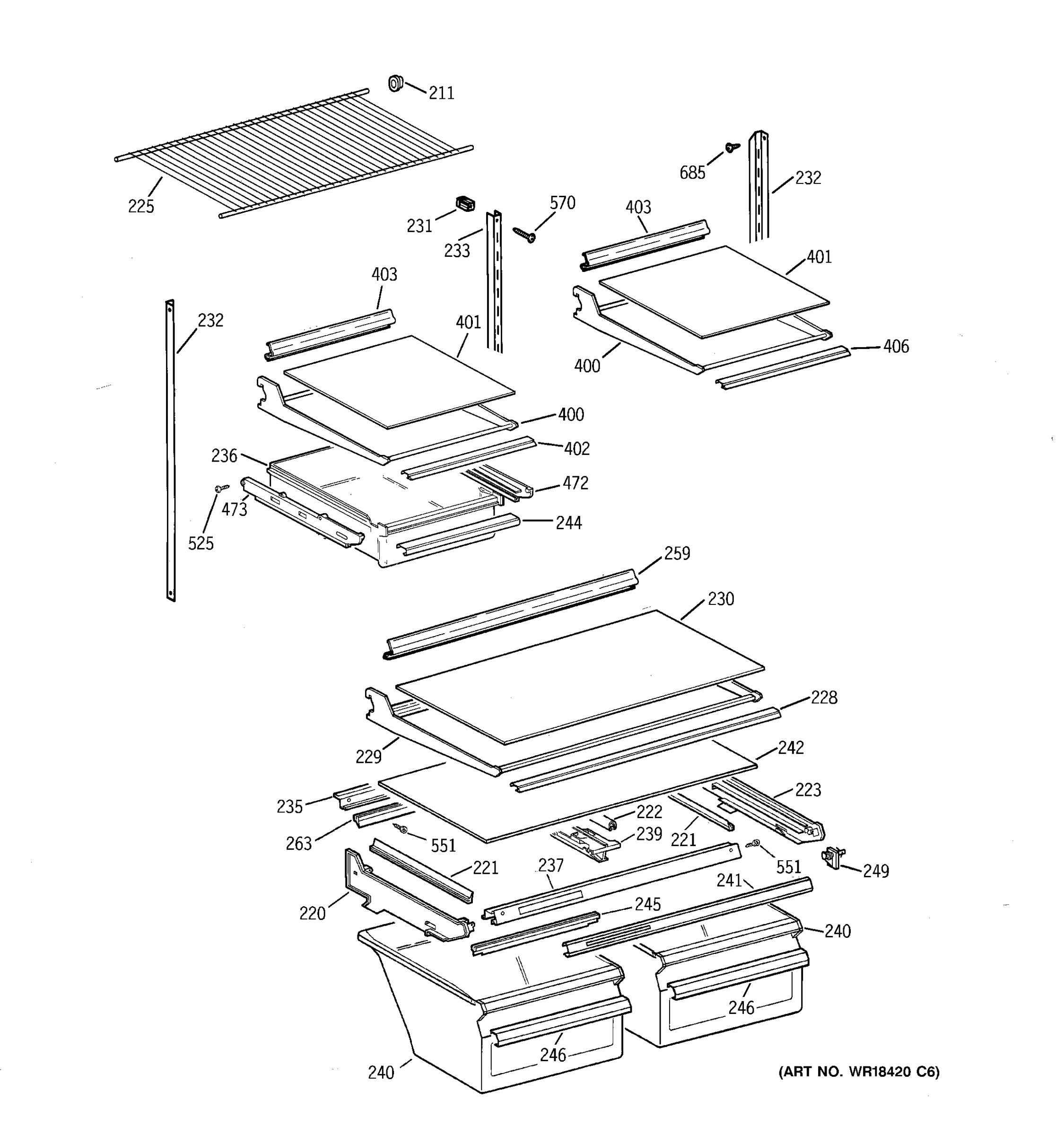 SHELF PARTS