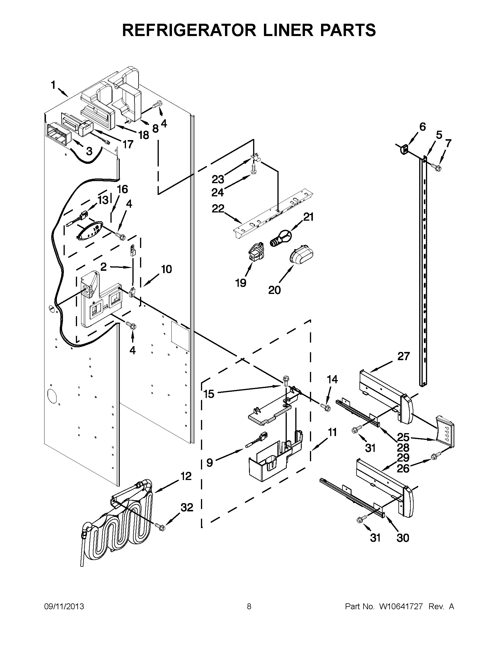 05 - REFRIGERATOR LINER PARTS