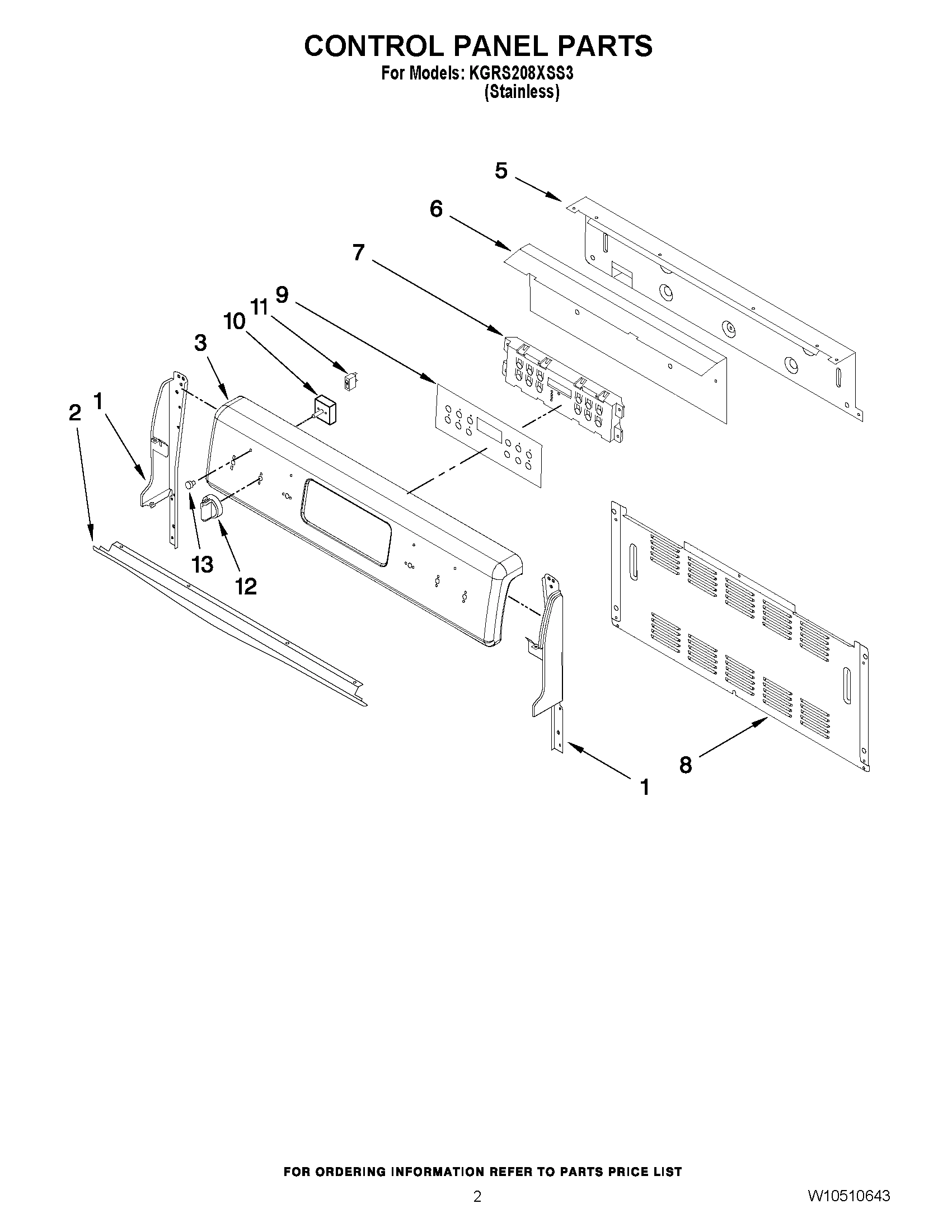 02 - CONTROL PANEL PARTS