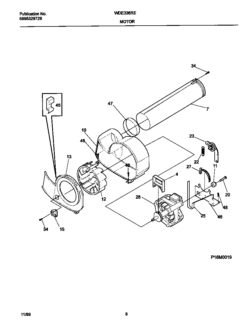 05 - P16M0019 MOTOR,BLOWER