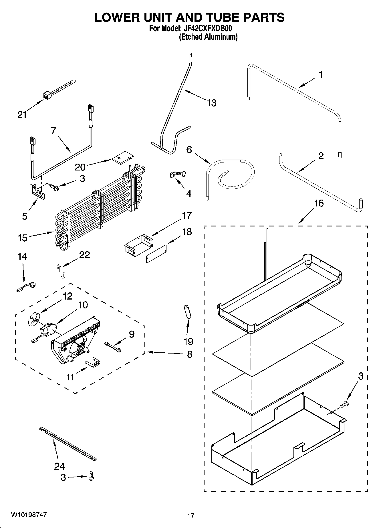 10 - LOWER UNIT AND TUBE PARTS