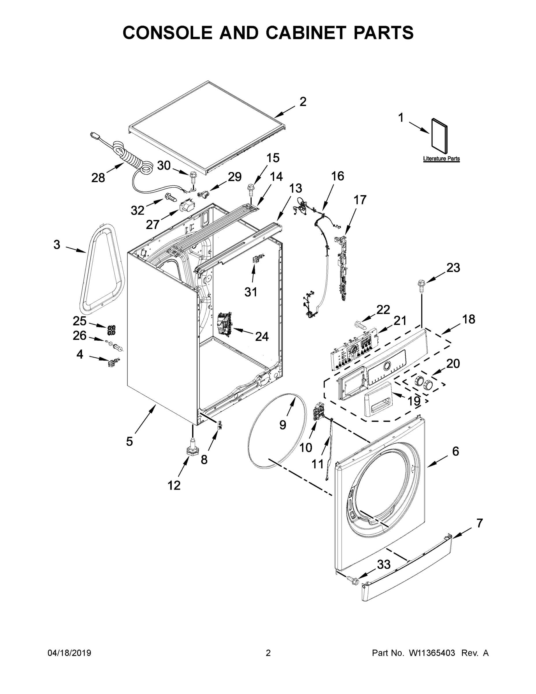 02 - CONSOLE AND CABINET PARTS