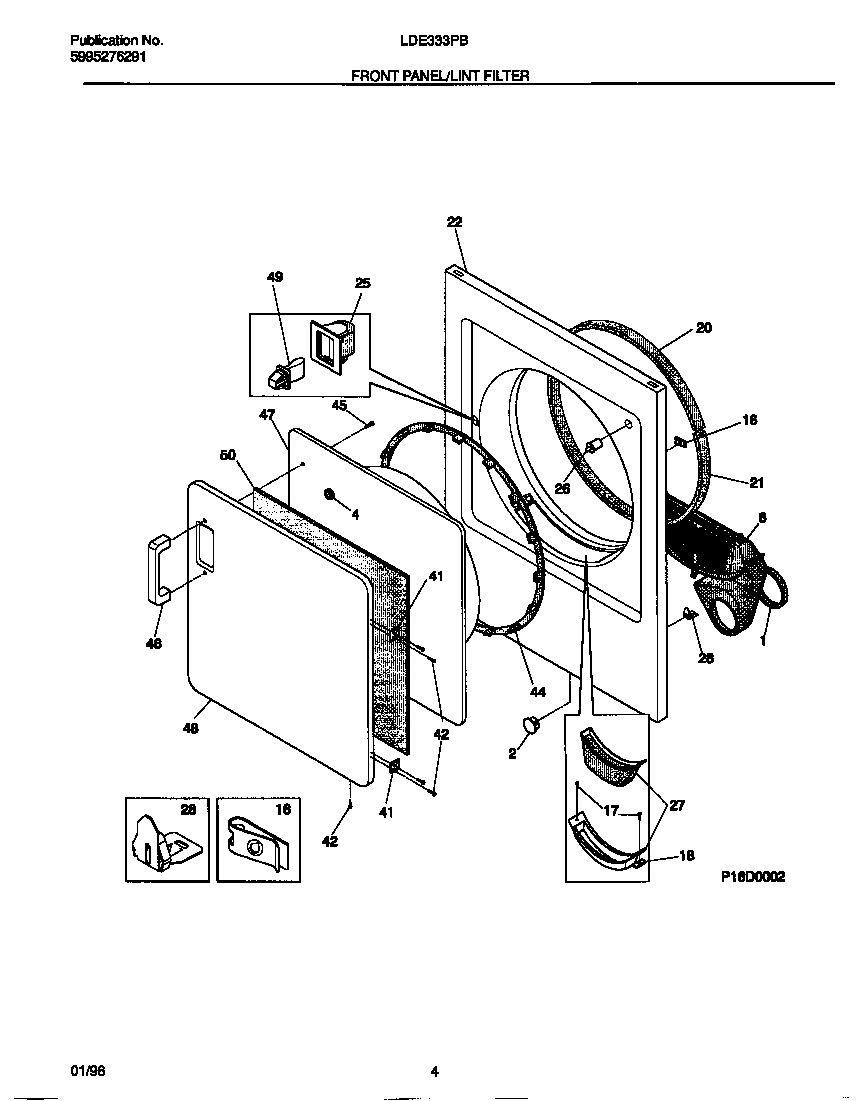 03 - FRONT PANEL/LINT FILTER