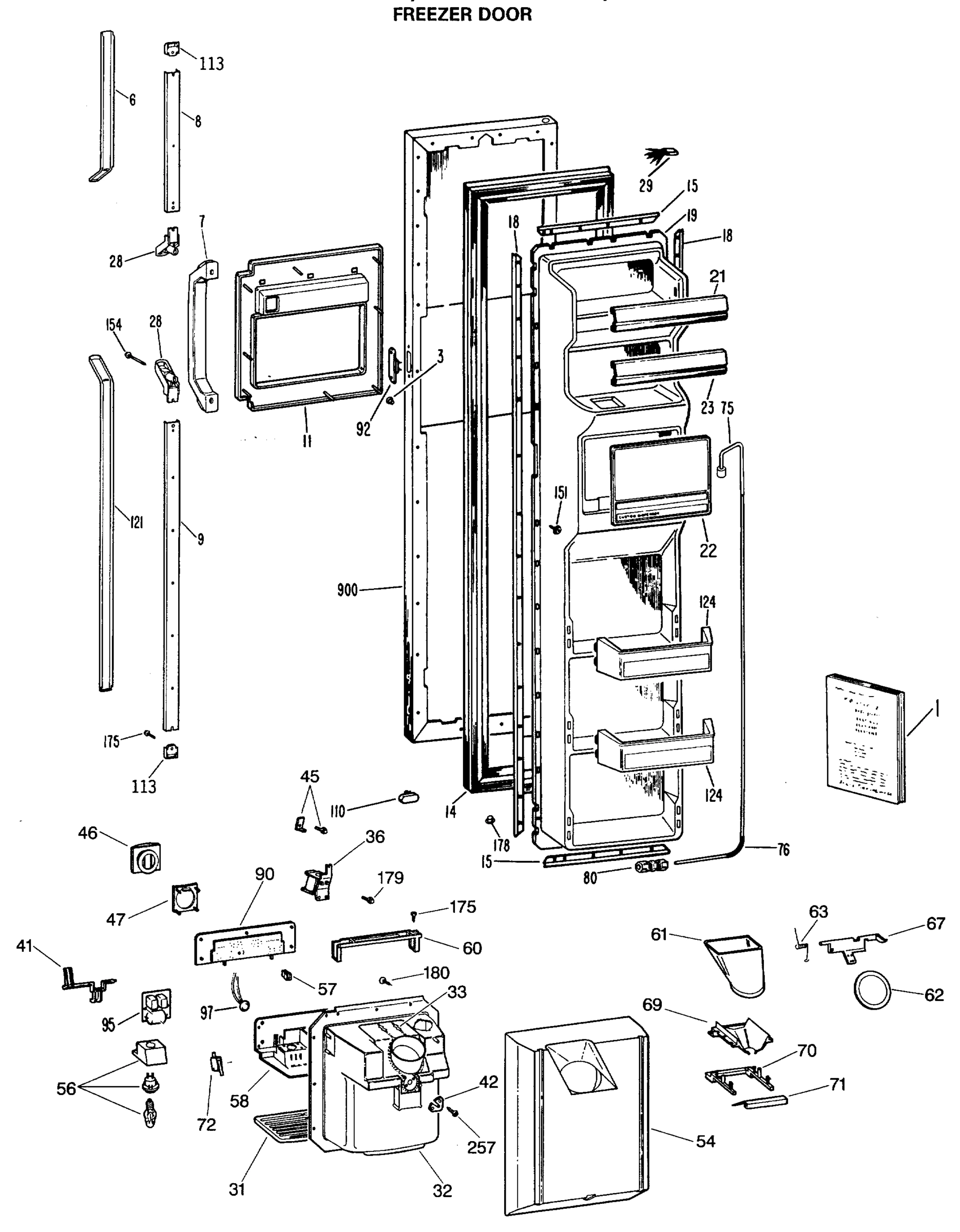 FREEZER DOOR
