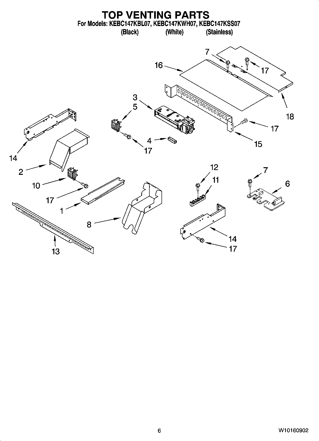 05 - TOP VENTING PARTS, OPTIONAL PARTS