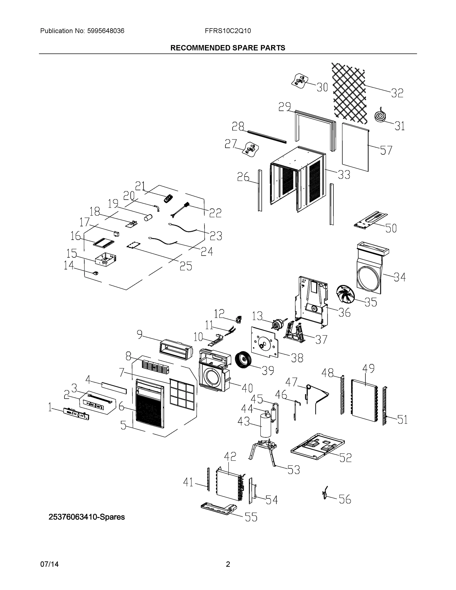 02 - RECOMMENDED SPARE PARTS
