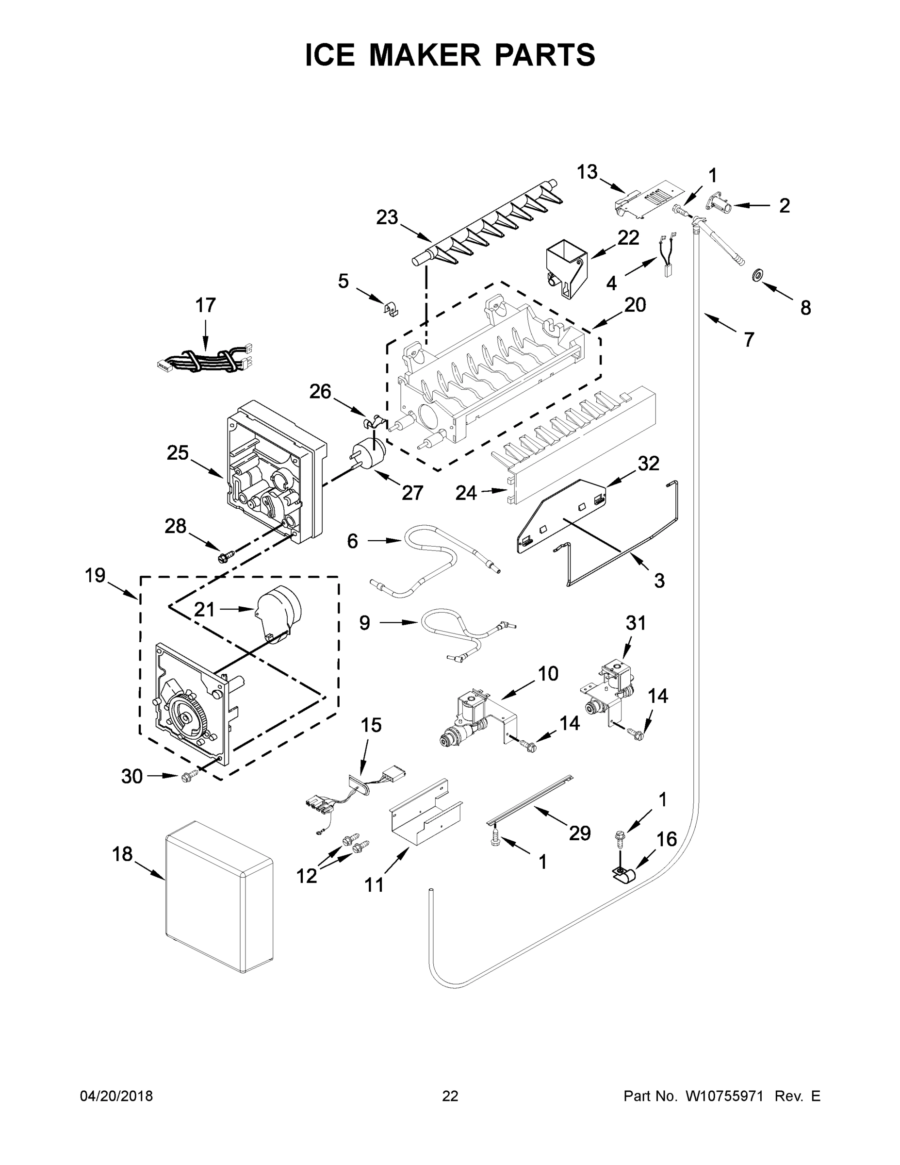 12 - ICE MAKER PARTS