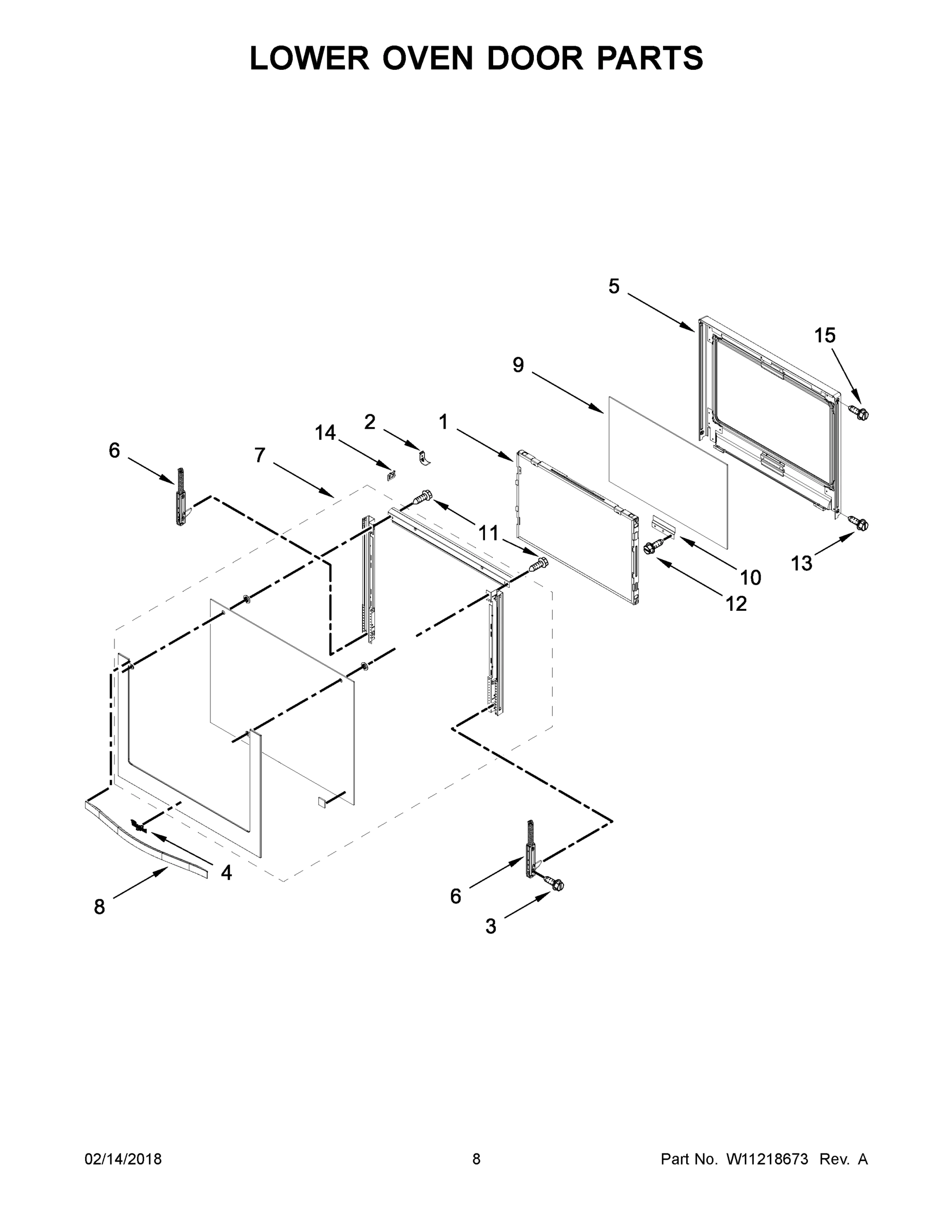 05 - LOWER OVEN DOOR PARTS