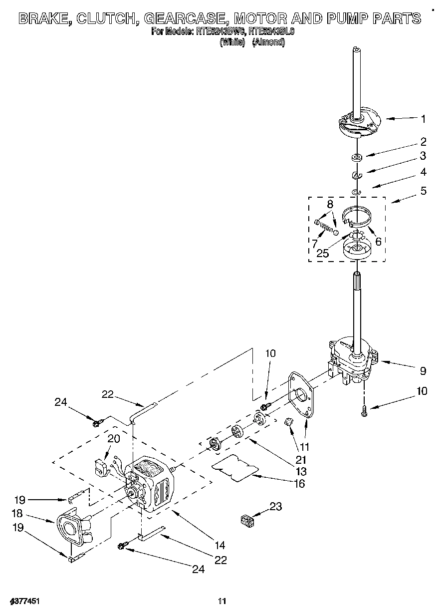 08 - BRAKE, CLUTCH, GEARCASE, MOTOR AND PUMP