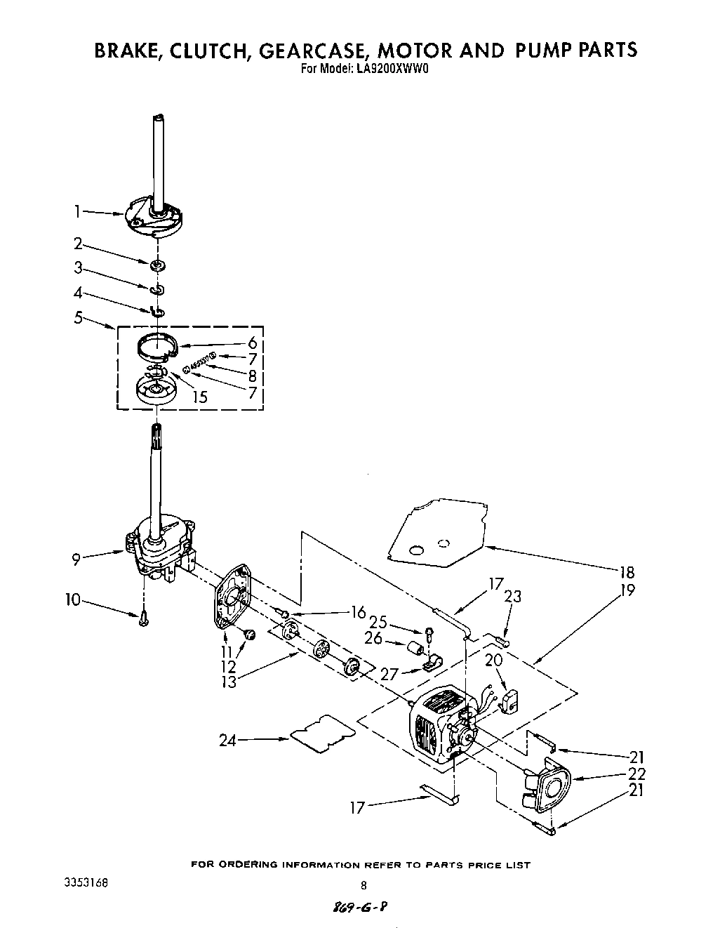 06 - BRAKE, CLUTCH, GEARCASE, MOTOR AND PUMP