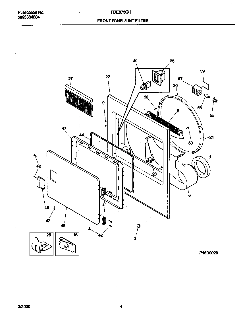03 - P16D0020 FRNT PNL,DOOR