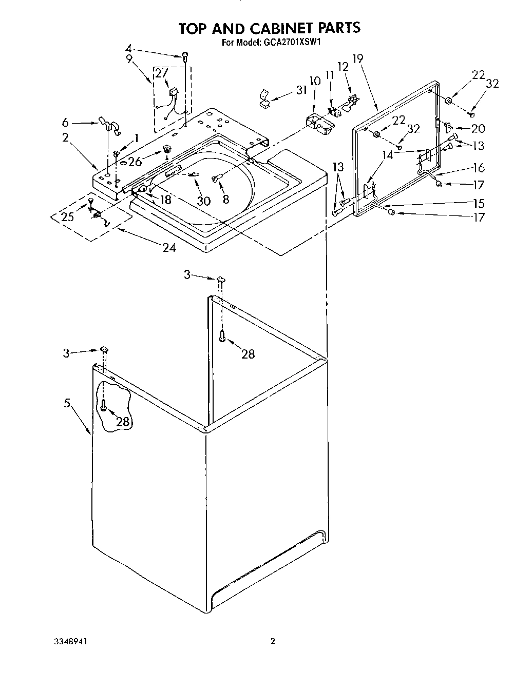 02 - TOP AND CABINET, LIT/OPTIONAL