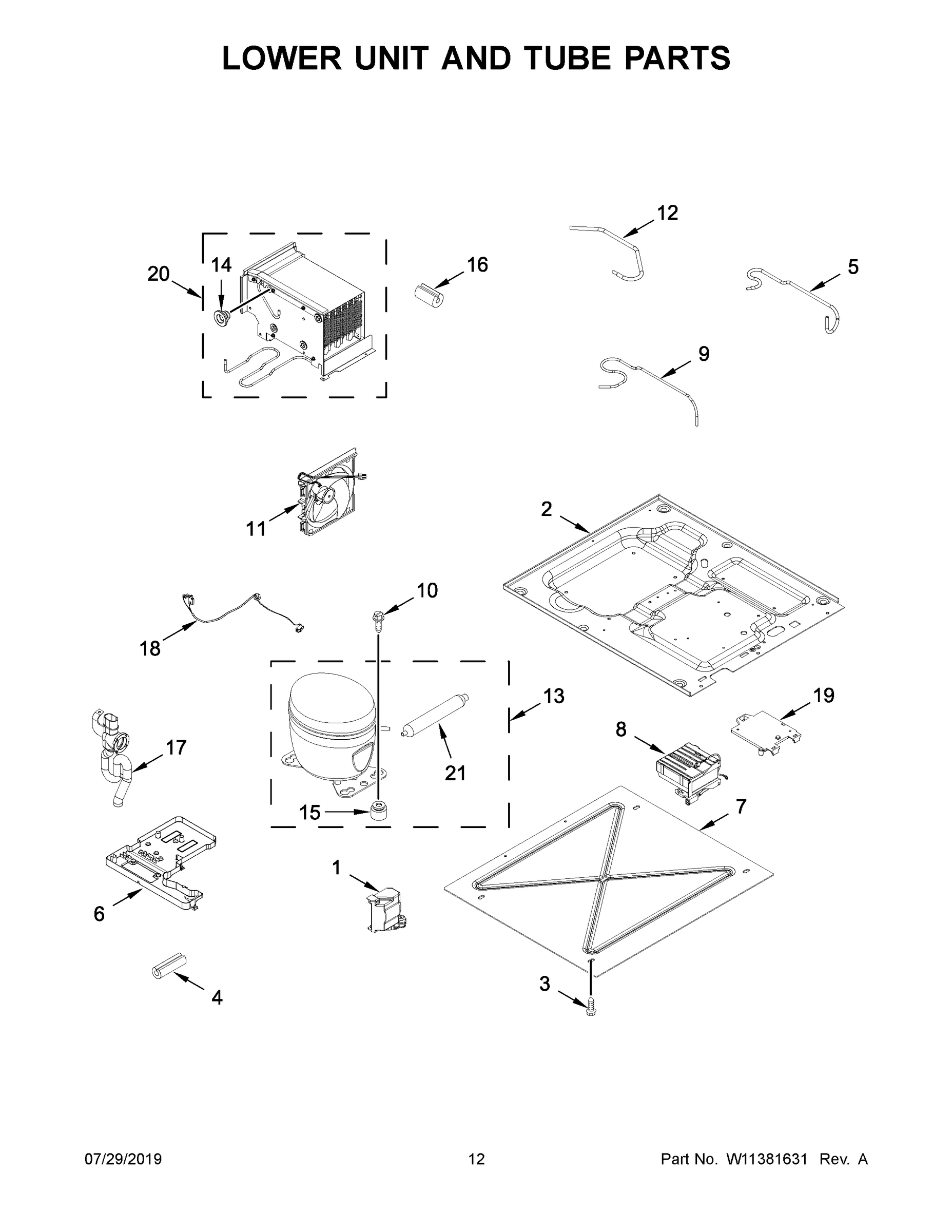 07 - LOWER UNIT AND TUBE PARTS