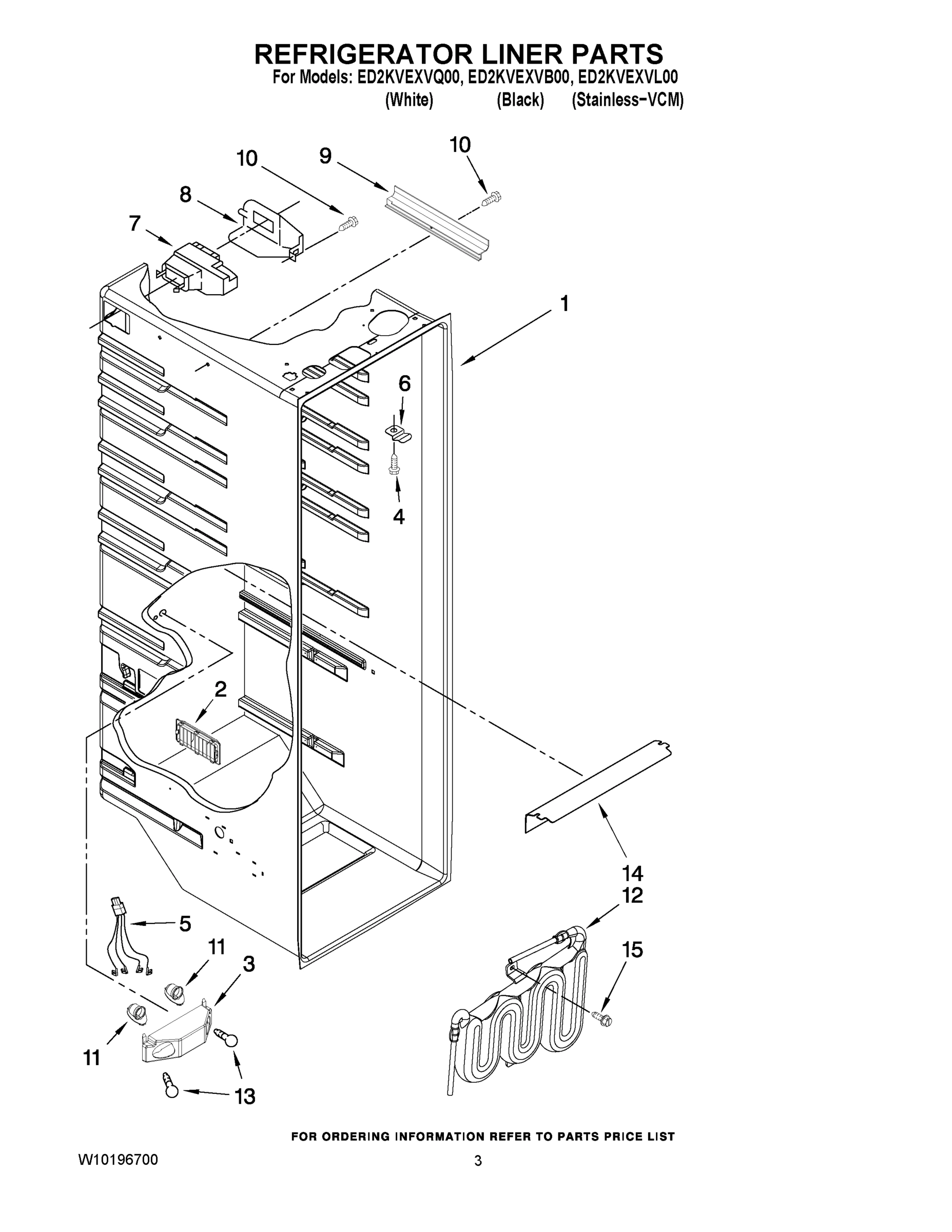 02 - REFRIGERATOR LINER PARTS