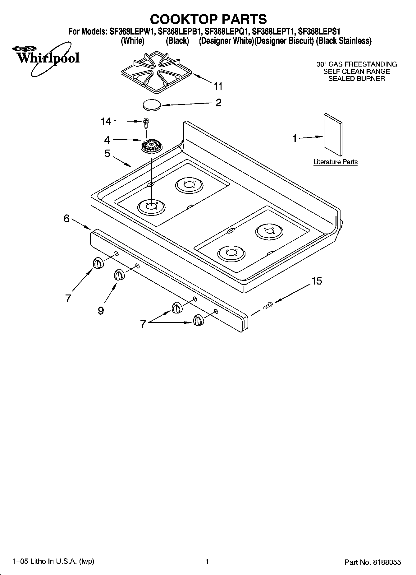 01 - COOKTOP PARTS