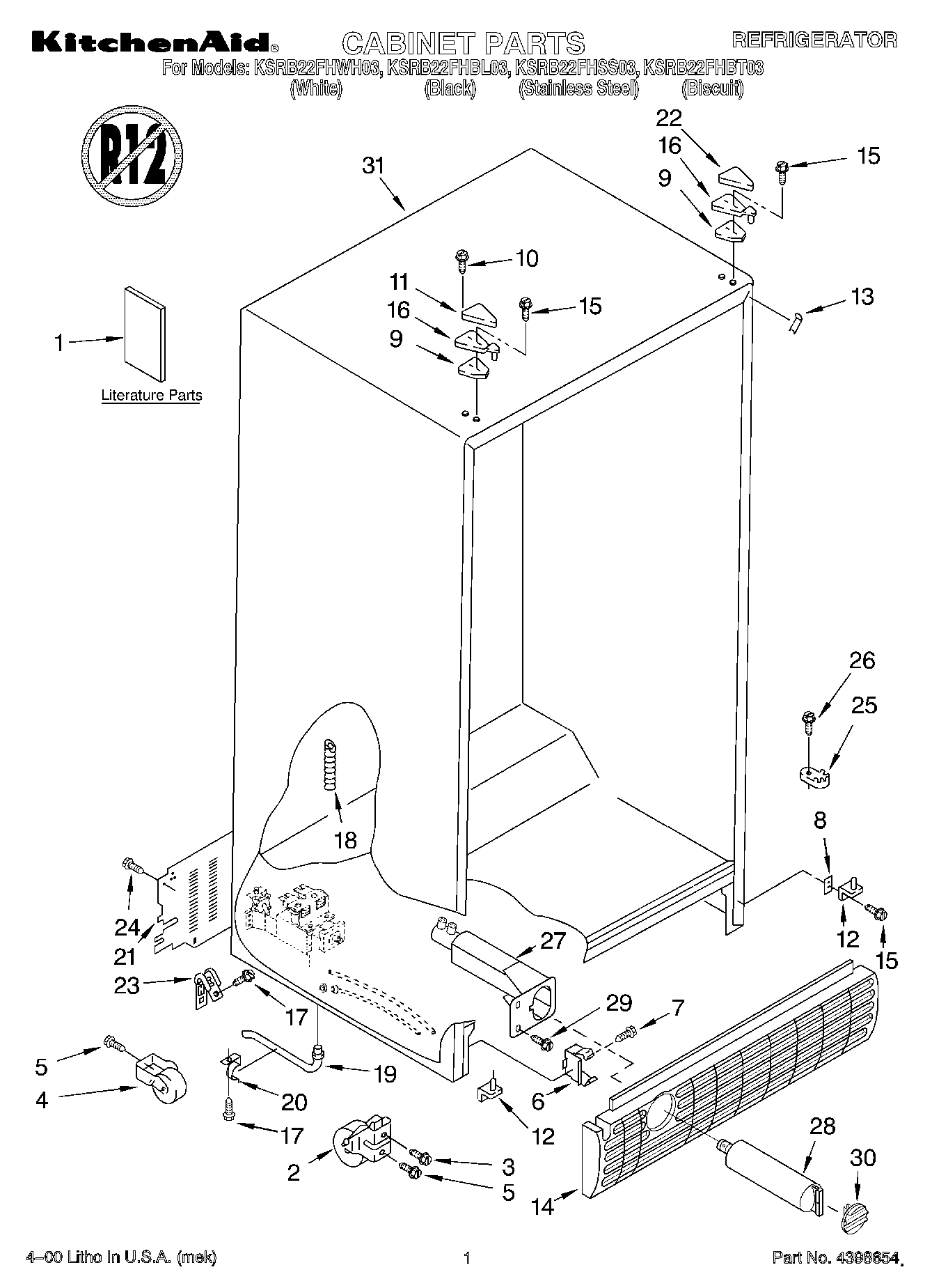 01 - CABINET, LITERATURE