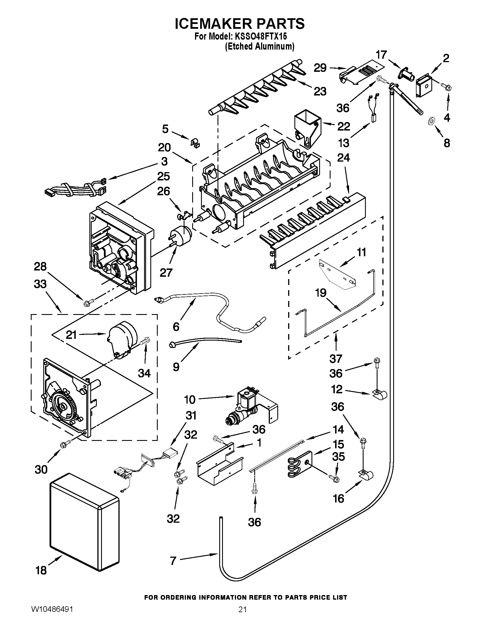 13 - ICEMAKER PARTS