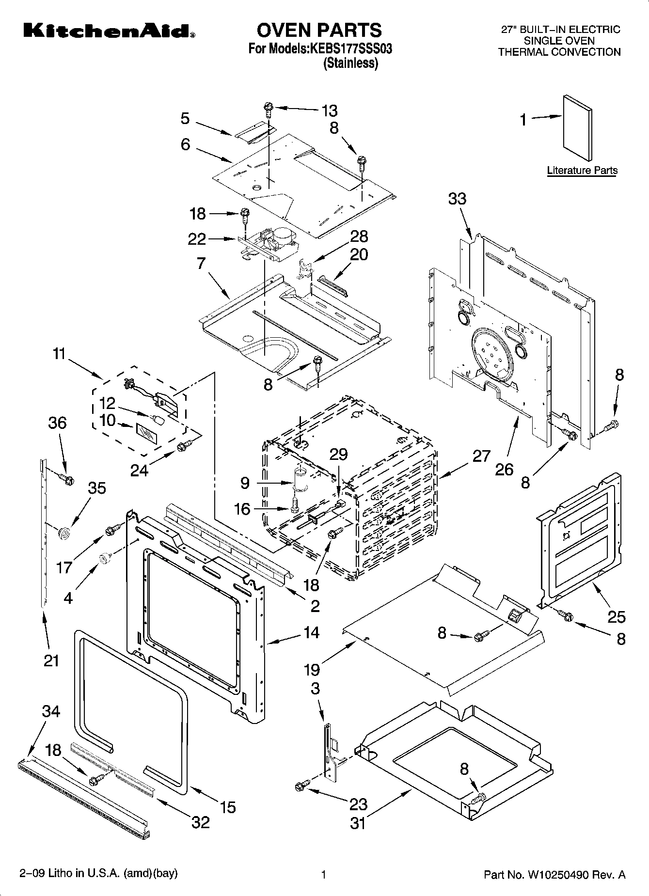 01 - OVEN PARTS
