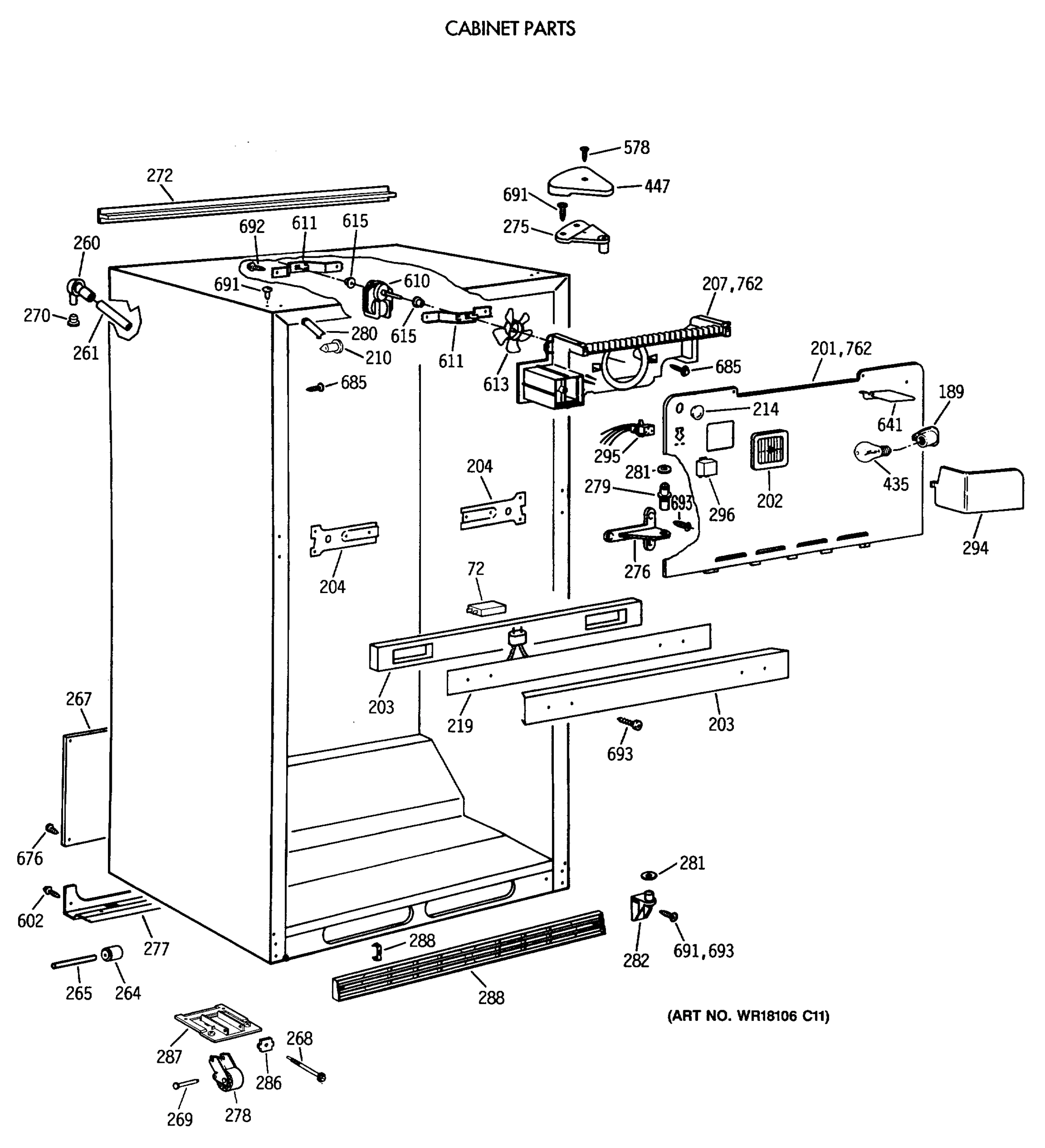 CABINET PARTS